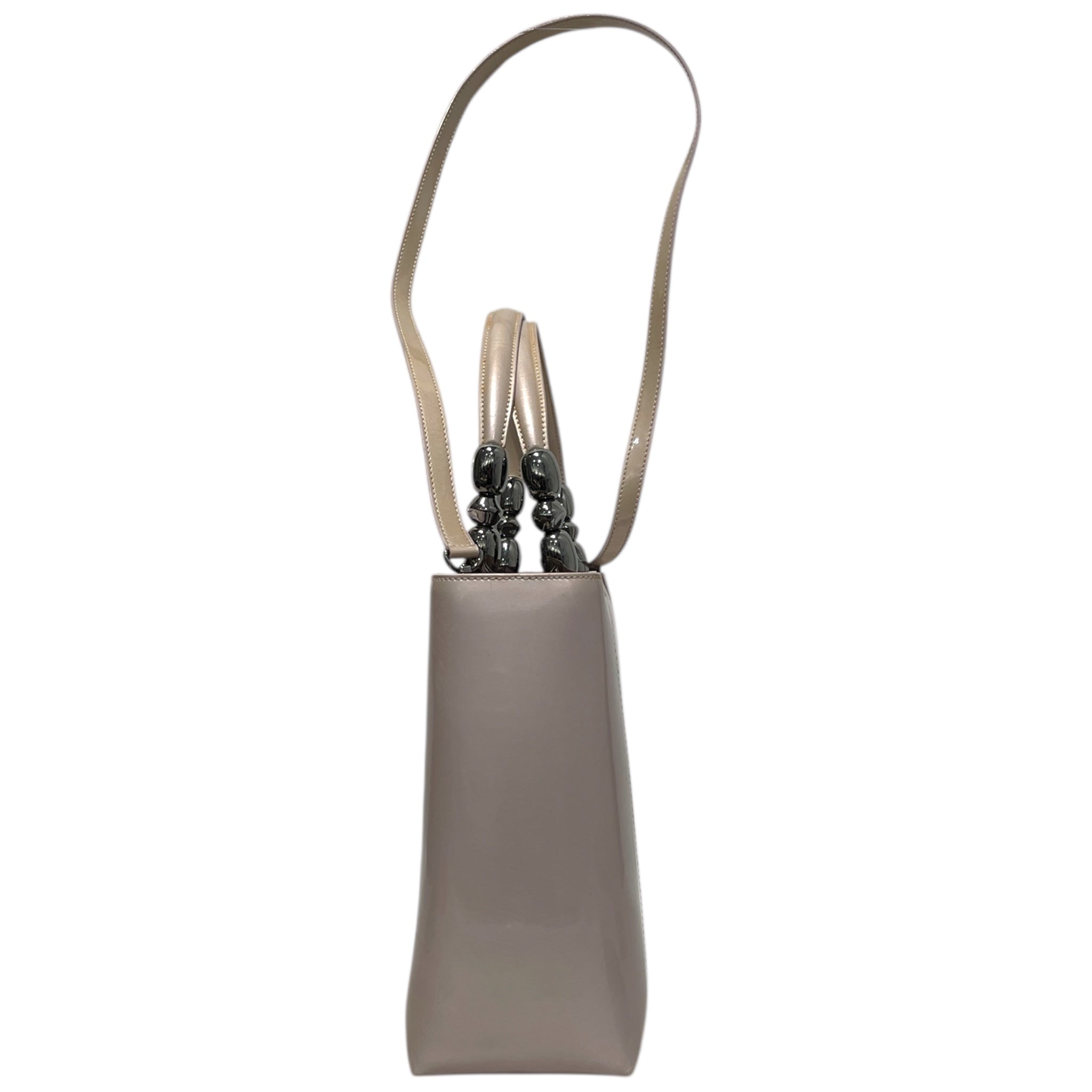 Christian Dior/Hand Bag/Leather/PNK/Maris Pearl Bag Patent Leather view 6