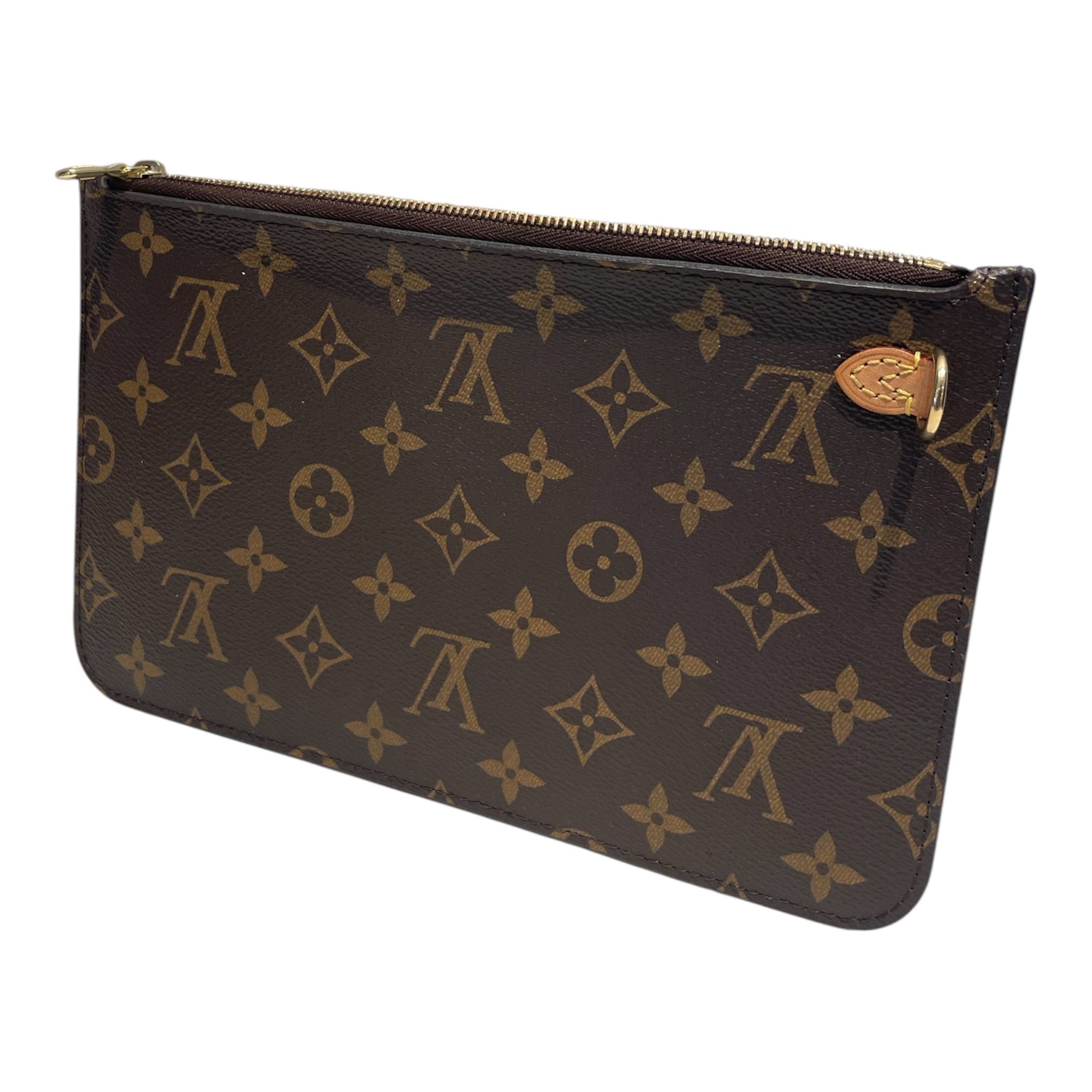 LOUIS VUITTON/Pouch/Monogram/Leather/BRW/Neverfull Pouch view 1
