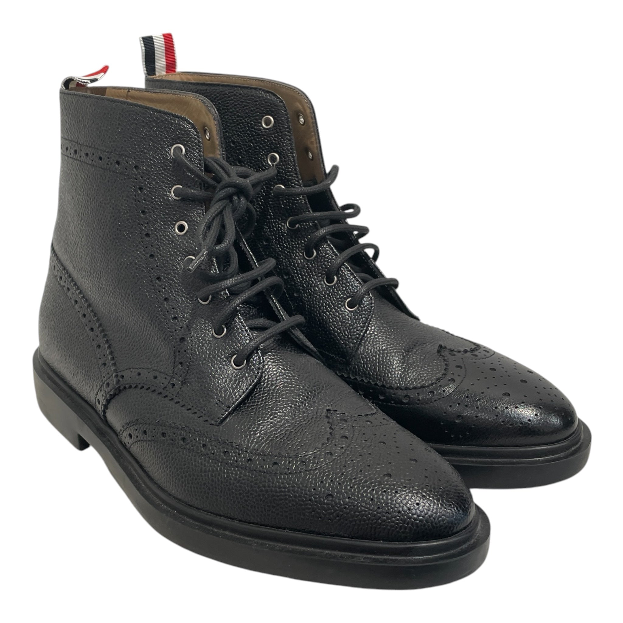 THOM BROWNE. NEW YORK/Lace Up Boots/US 9/Leather/BLK/ view 1
