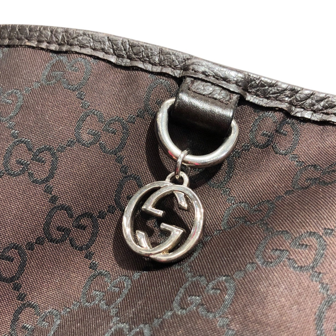 GUCCI/Tote Bag/Monogram/Cotton/BRW/LG Monogram Tote Bag w Charm view 5