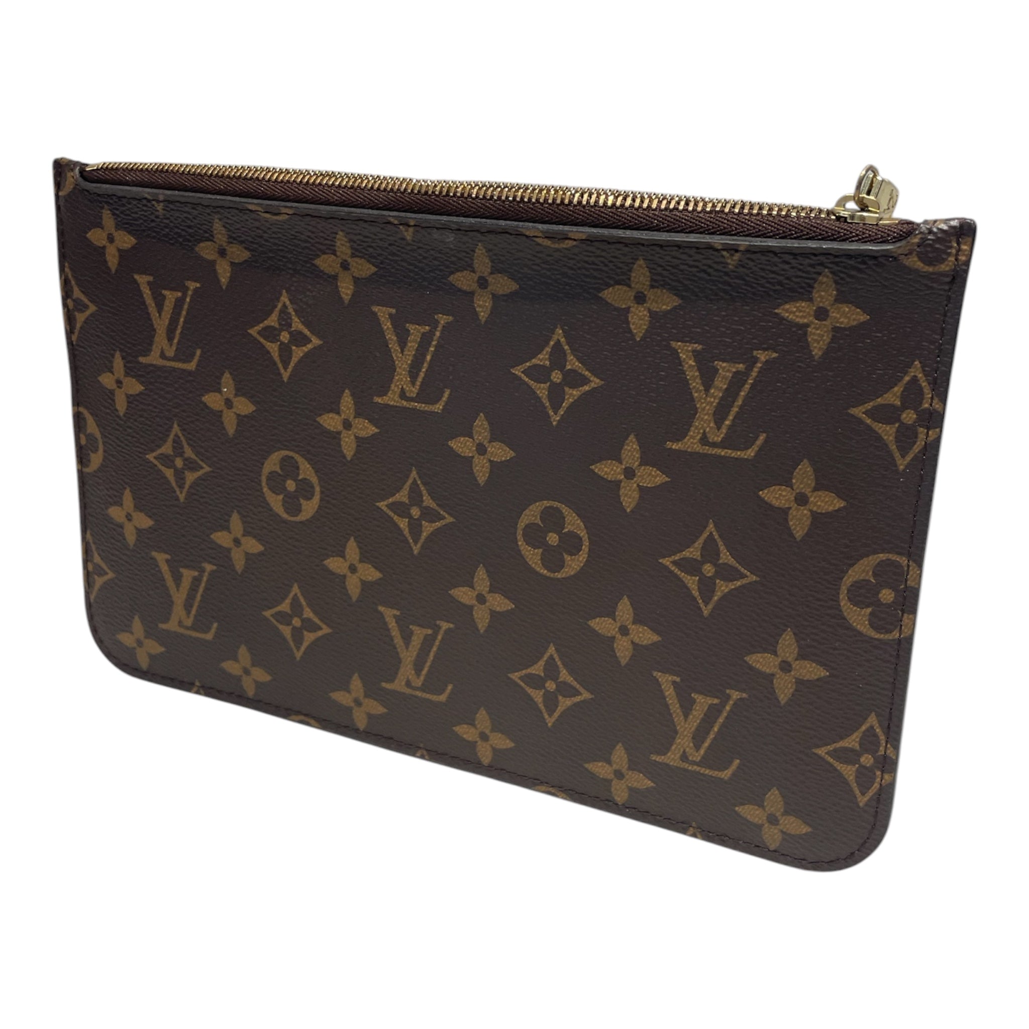 LOUIS VUITTON/Pouch/Monogram/Leather/BRW/Neverfull Pouch view 2