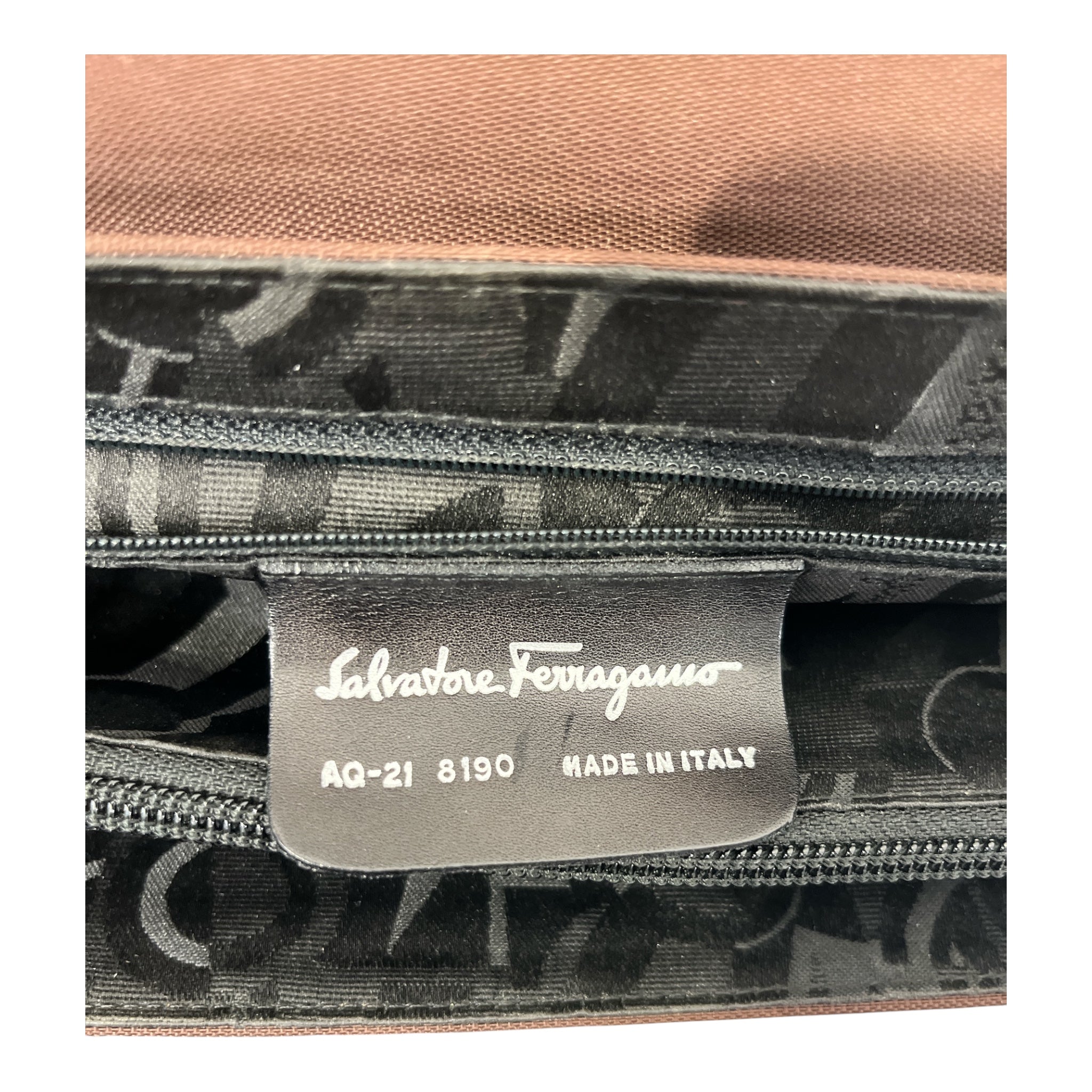 Salvatore Ferragamo/Hand Bag/Cotton/BRW/GANCIO SILVER BUCKLE view 5