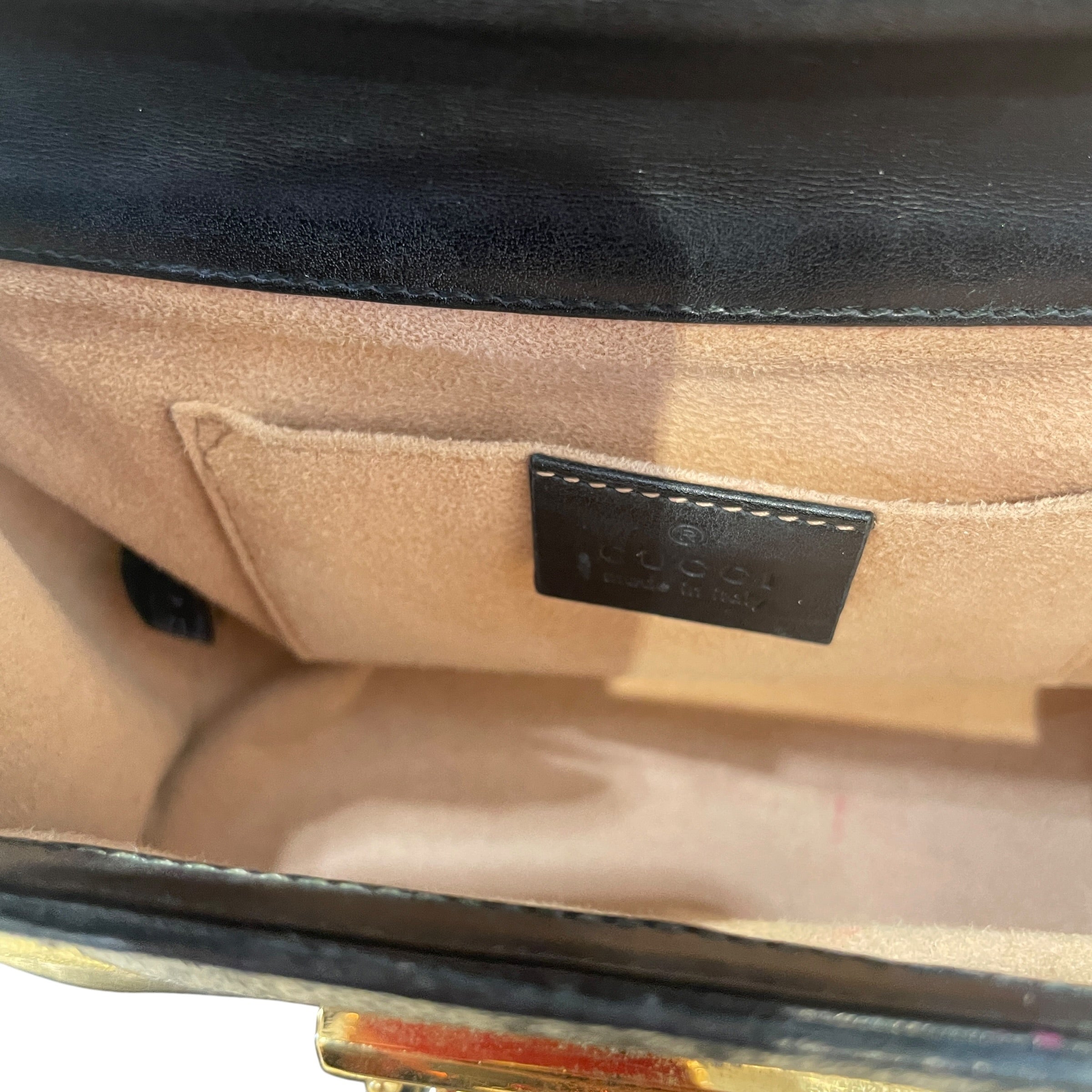 GUCCI/Cross Body Bag/Monogram/Leather/NVY/Padlock GG Supreme view 5