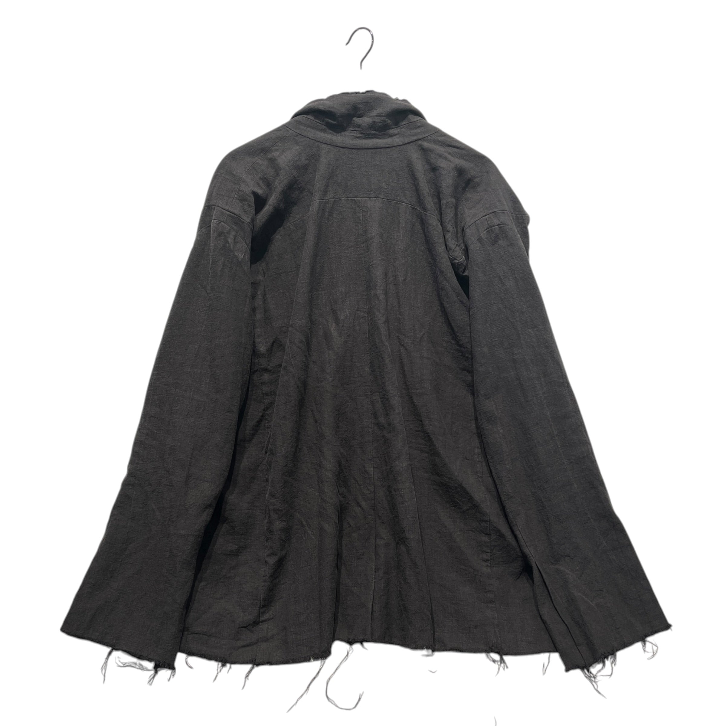NZ(NATASHA ZINKO)/Tailored Jkt/L/Hemp/GRY/DISTRESSED BLAZER view 2