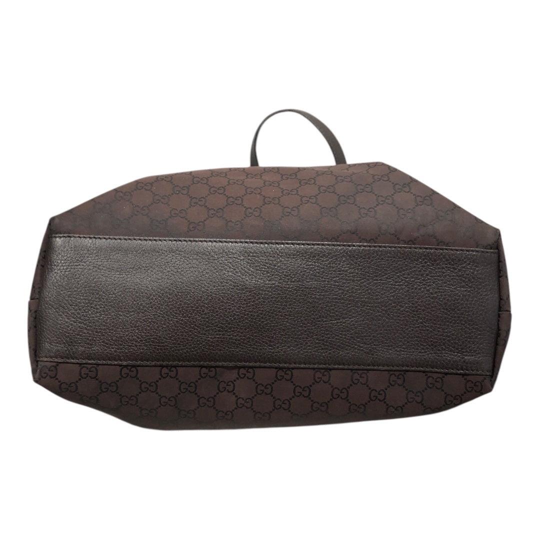GUCCI/Tote Bag/Monogram/Cotton/BRW/LG Monogram Tote Bag w Charm view 3