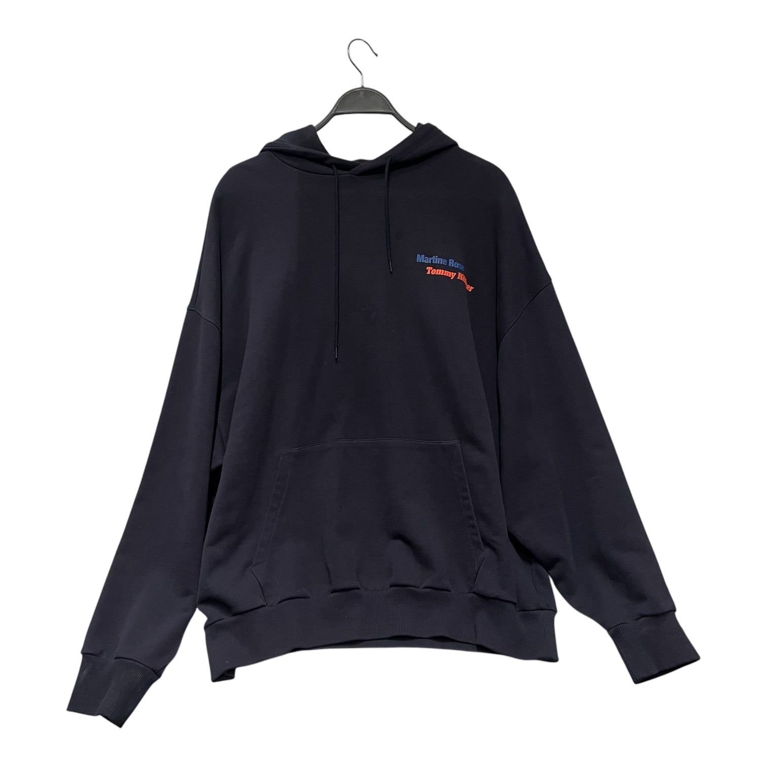 MARTINE ROSE/Hoodie/M/Cotton/NVY/ view 1