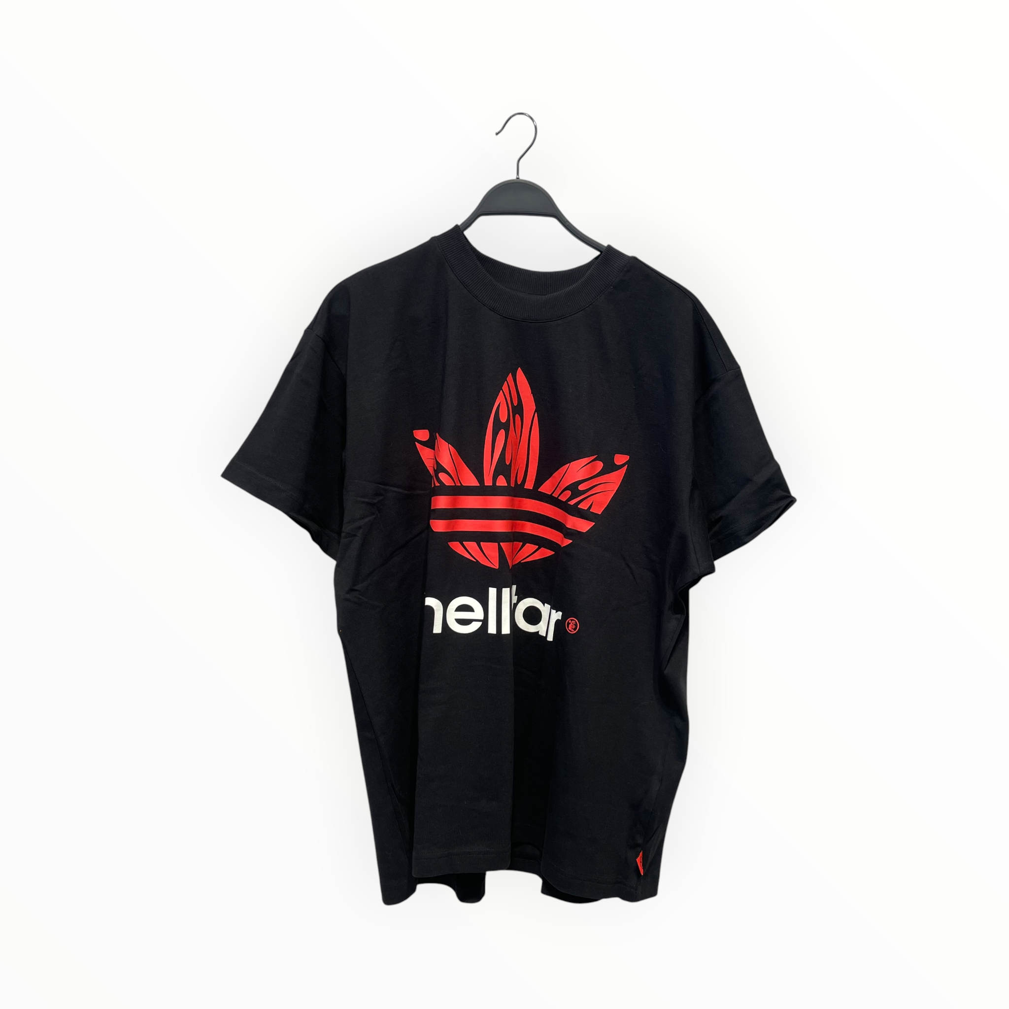 adidas/3|4S Cut & Sew/L/Cotton/BLK/Graphic/RED FLAME GRAPHIC (HELLSTAR) view 1