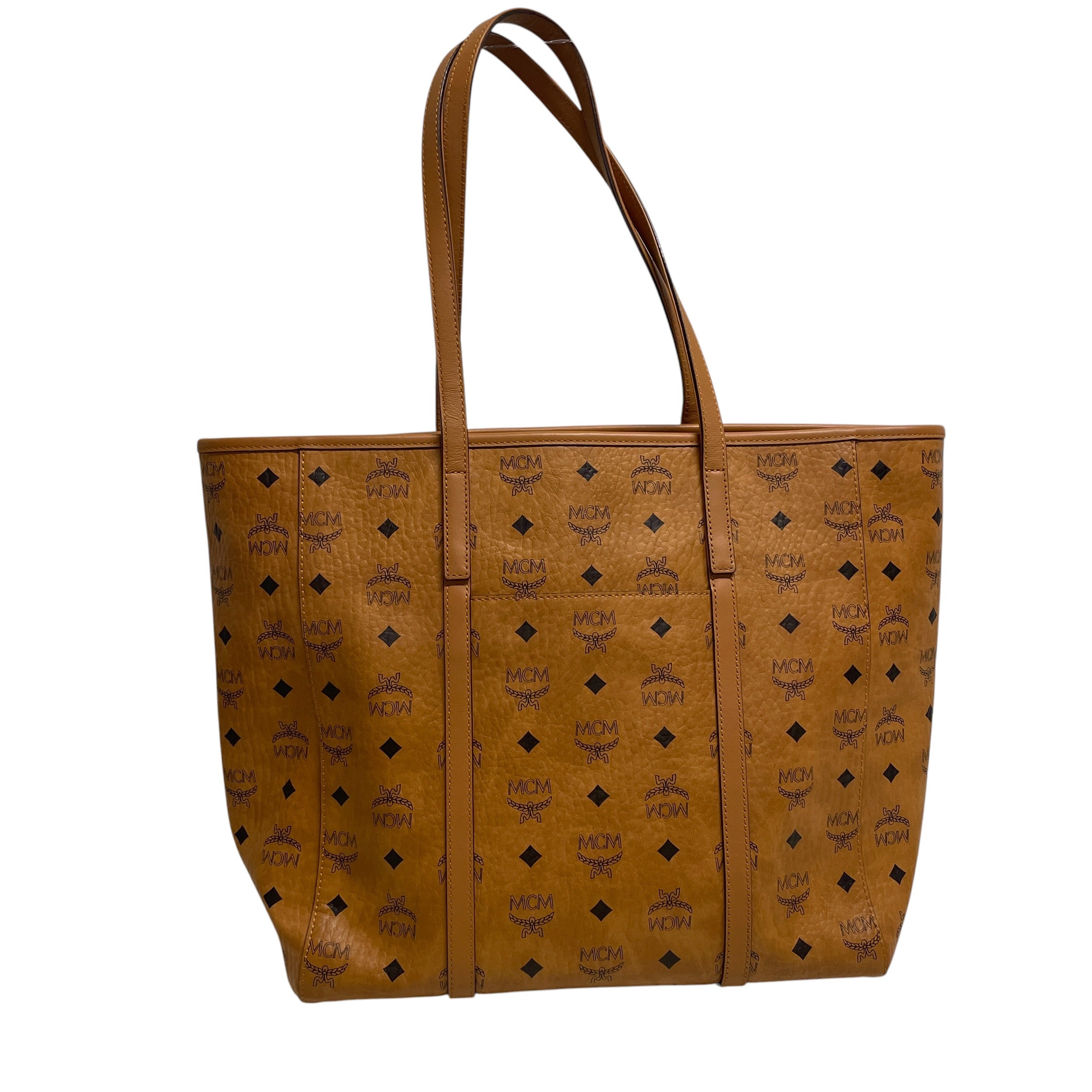 MCM/Tote Bag/Monogram/Leather/CML/BLK MNOGRM/ GLD HARDWARE/ TOTE view 2