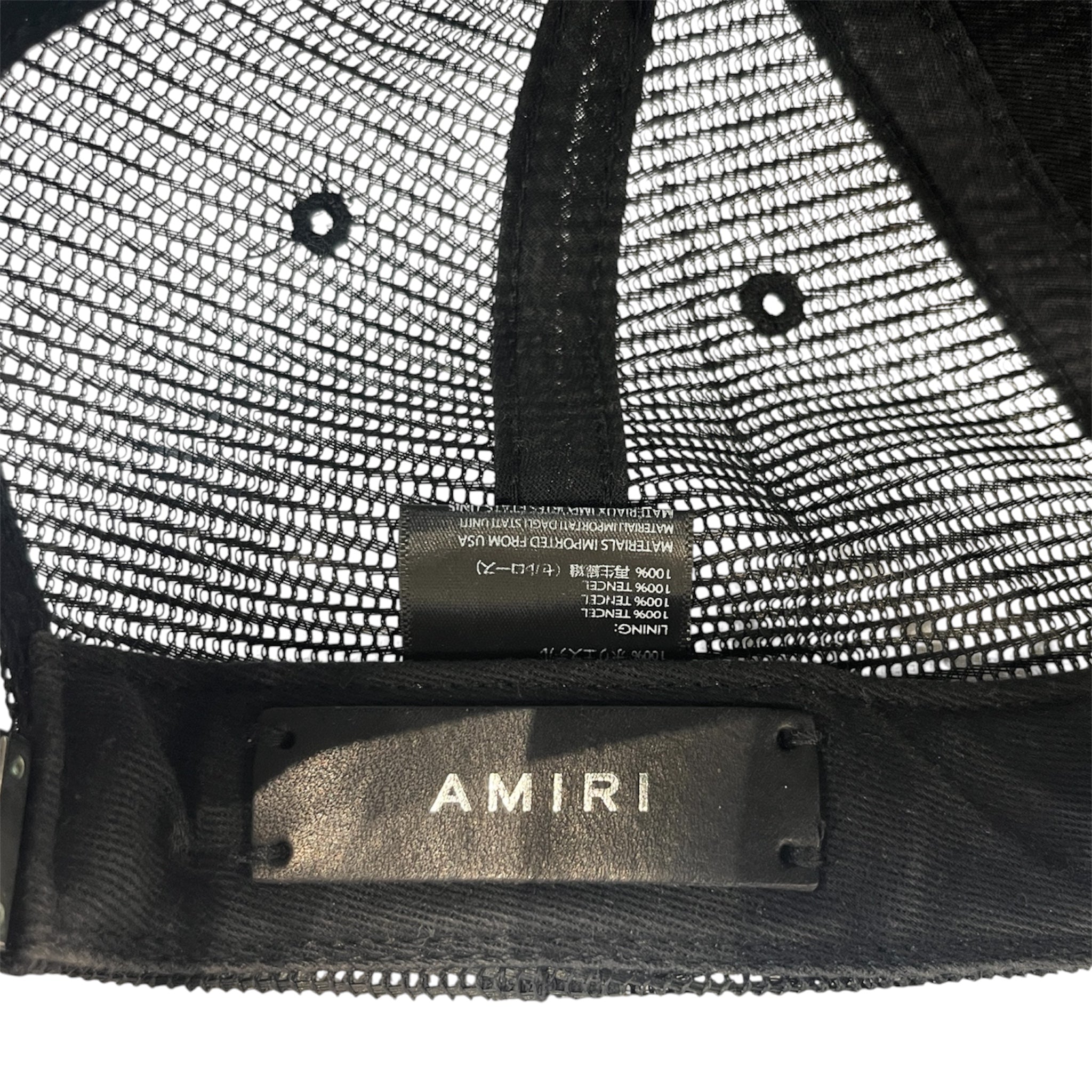 AMIRI/Trucker Cap/Cotton/BLK/CHERUB LOGO view 3
