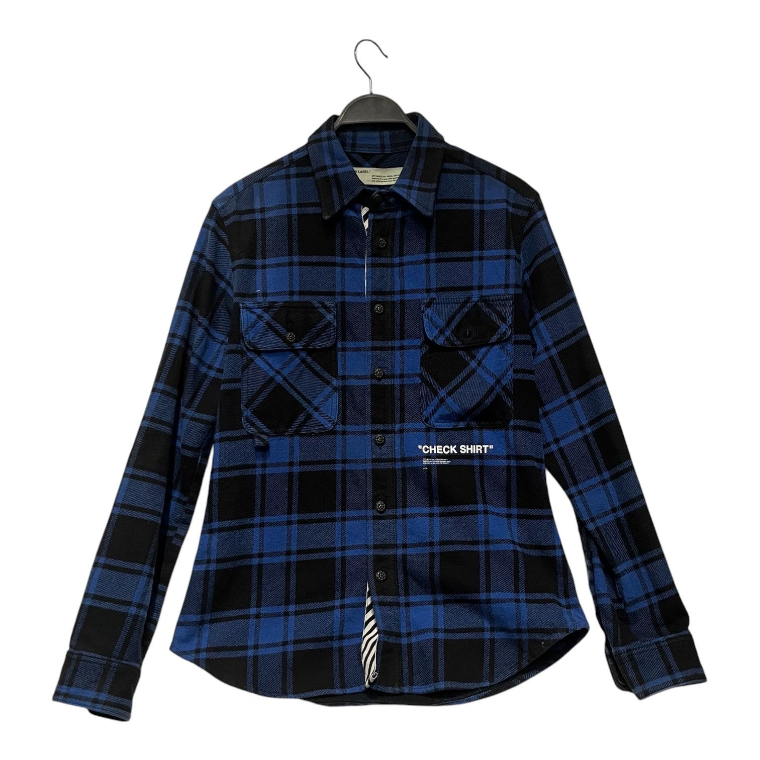 OFF-WHITE/LS Shirt/S/Cotton/NVY/Plaid/ view 2