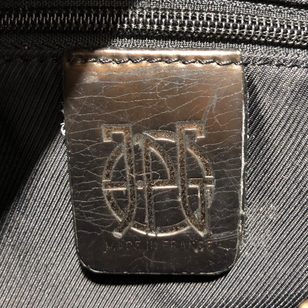 Jean Paul Gaultier/Cross Body Bag/Leather/BLK/Small shoulder bag w zipper view 7