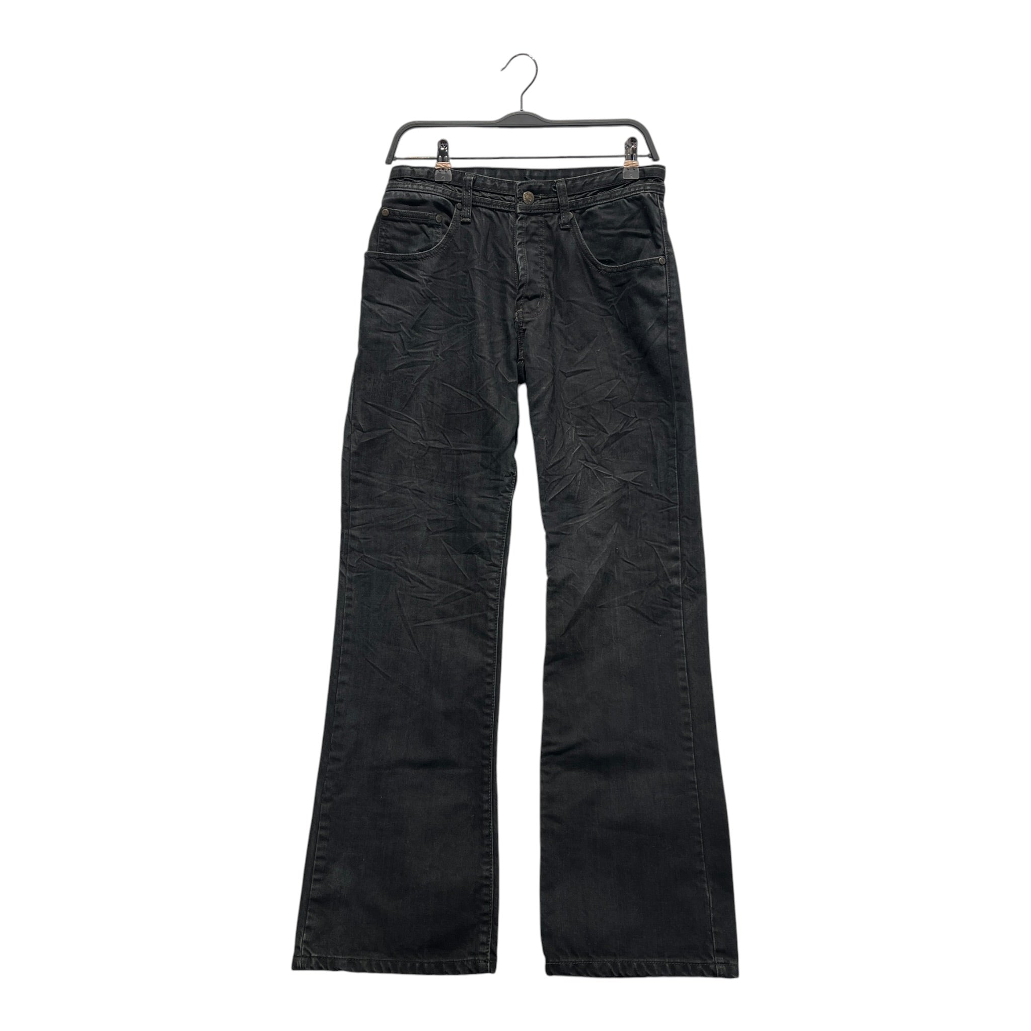 DOLCE&GABBANA/Straight Pants/30/Denim/BLK/WRINKLE JEANS view 1