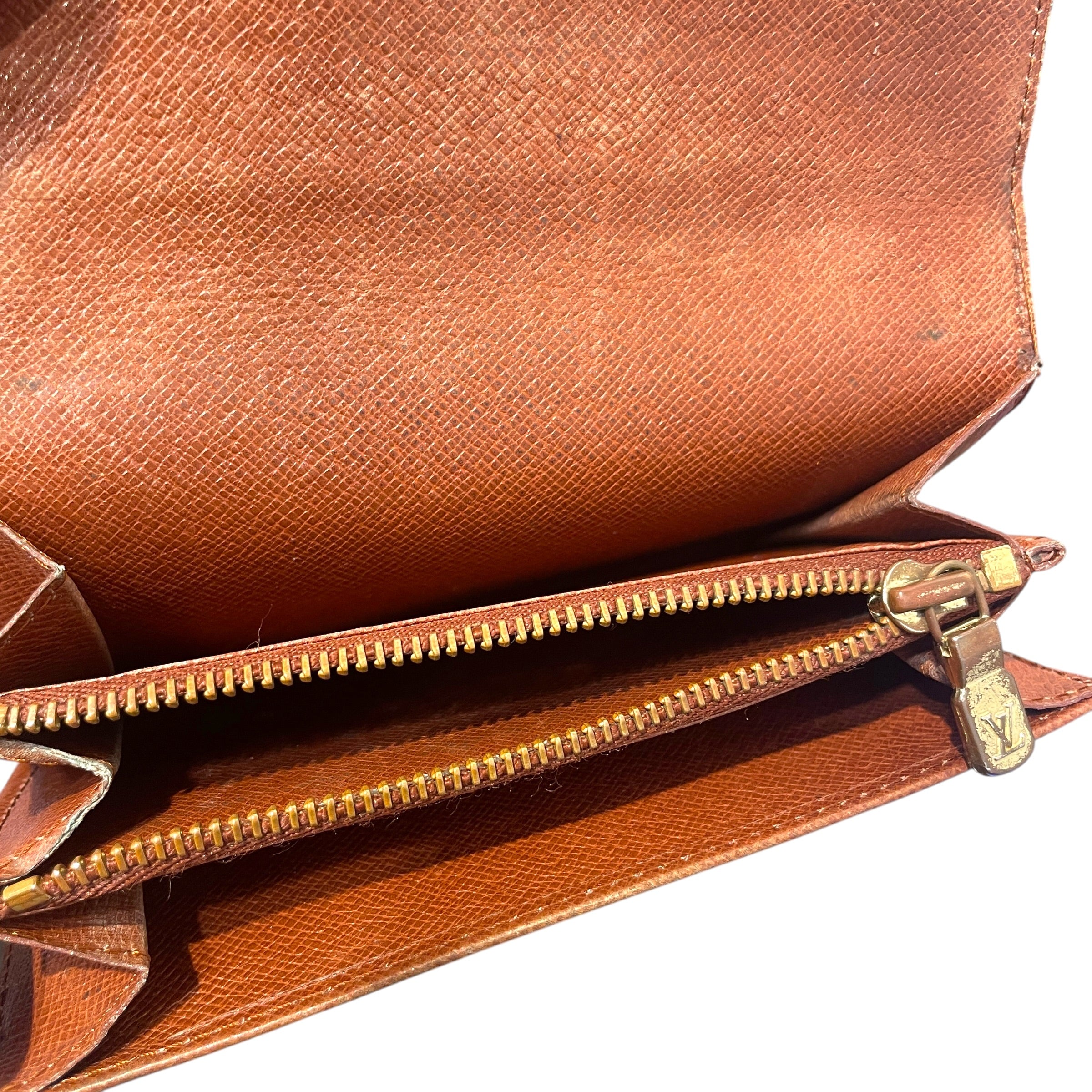 LOUIS VUITTON/Wallet/Monogram/Leather/BRW/L's/Porte  Monnaie Tressor view 3