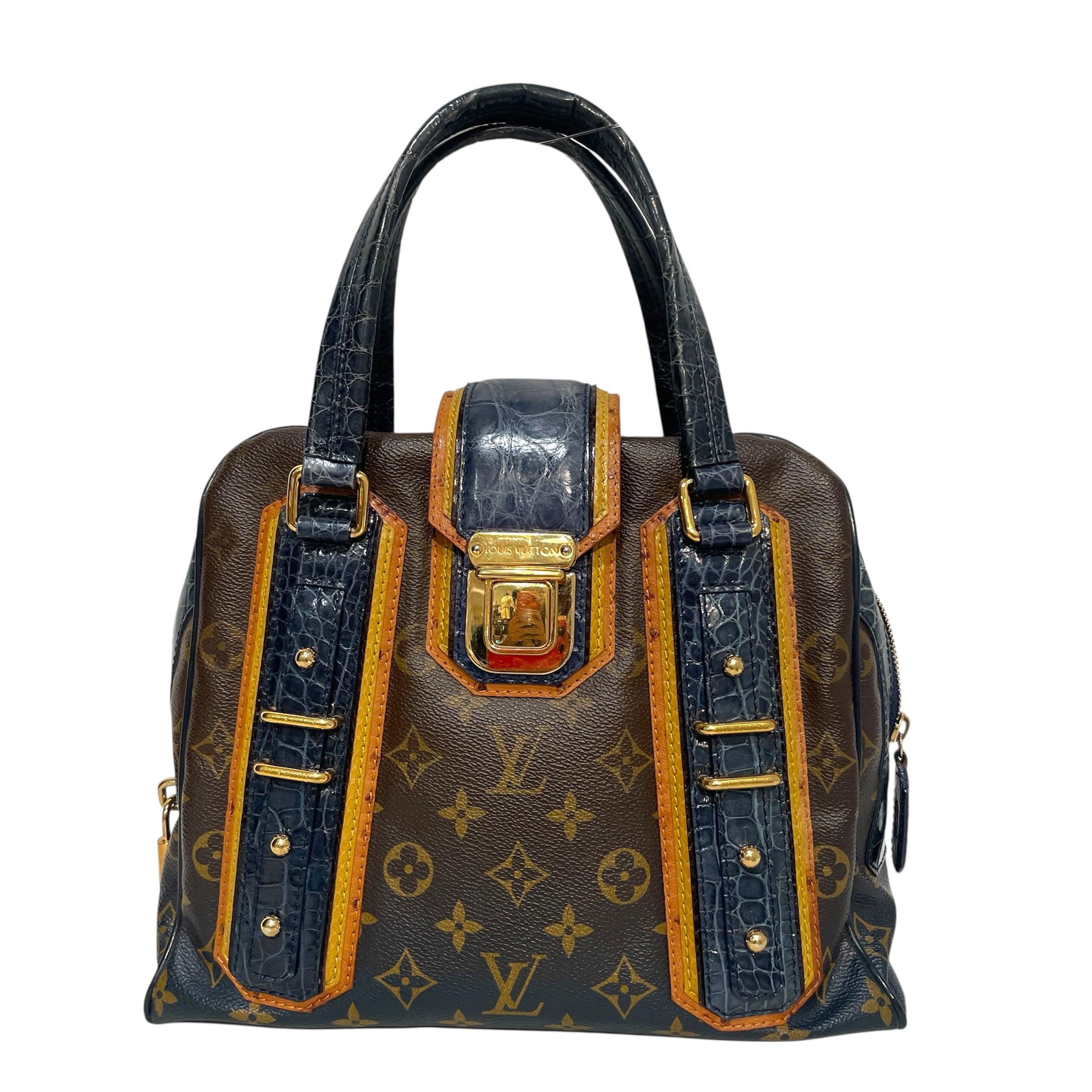LOUIS VUITTON/Hand Bag/Monogram/Leather/BRW/Mirage Delft Exotic view 1