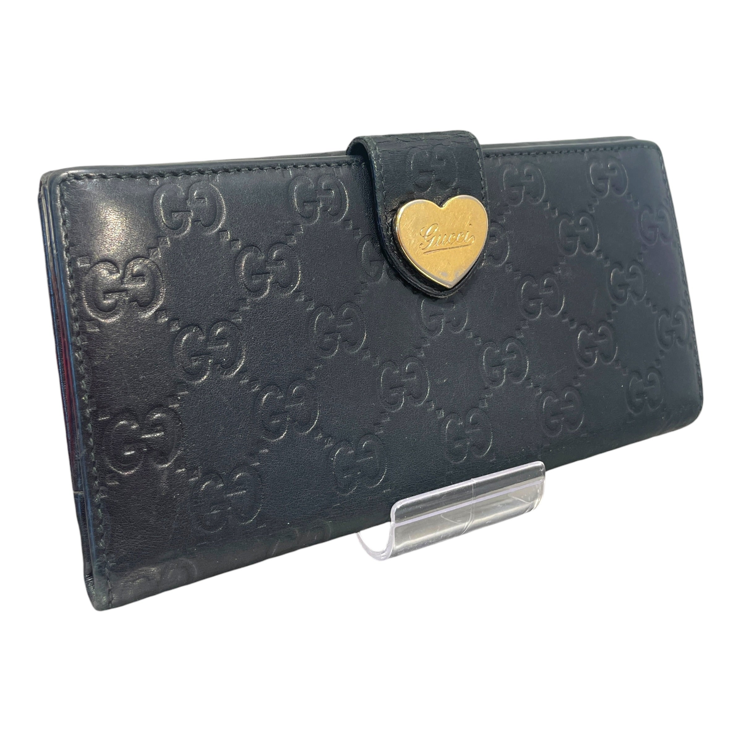 GUCCI/Wallet/Leather/BLK/GUCISSIMA LEATHER Wallet view 1