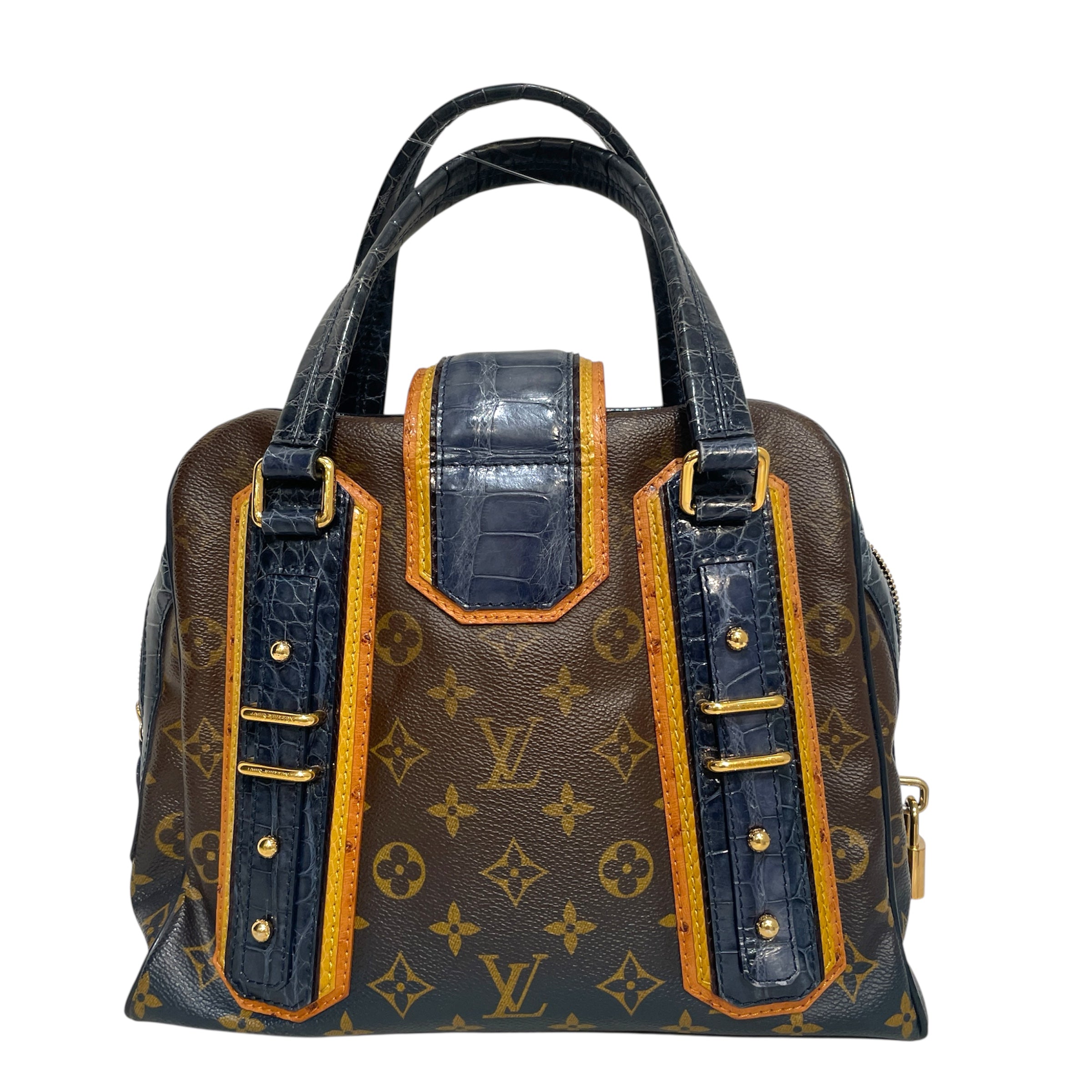 LOUIS VUITTON/Hand Bag/Monogram/Leather/BRW/Mirage Delft Exotic view 3