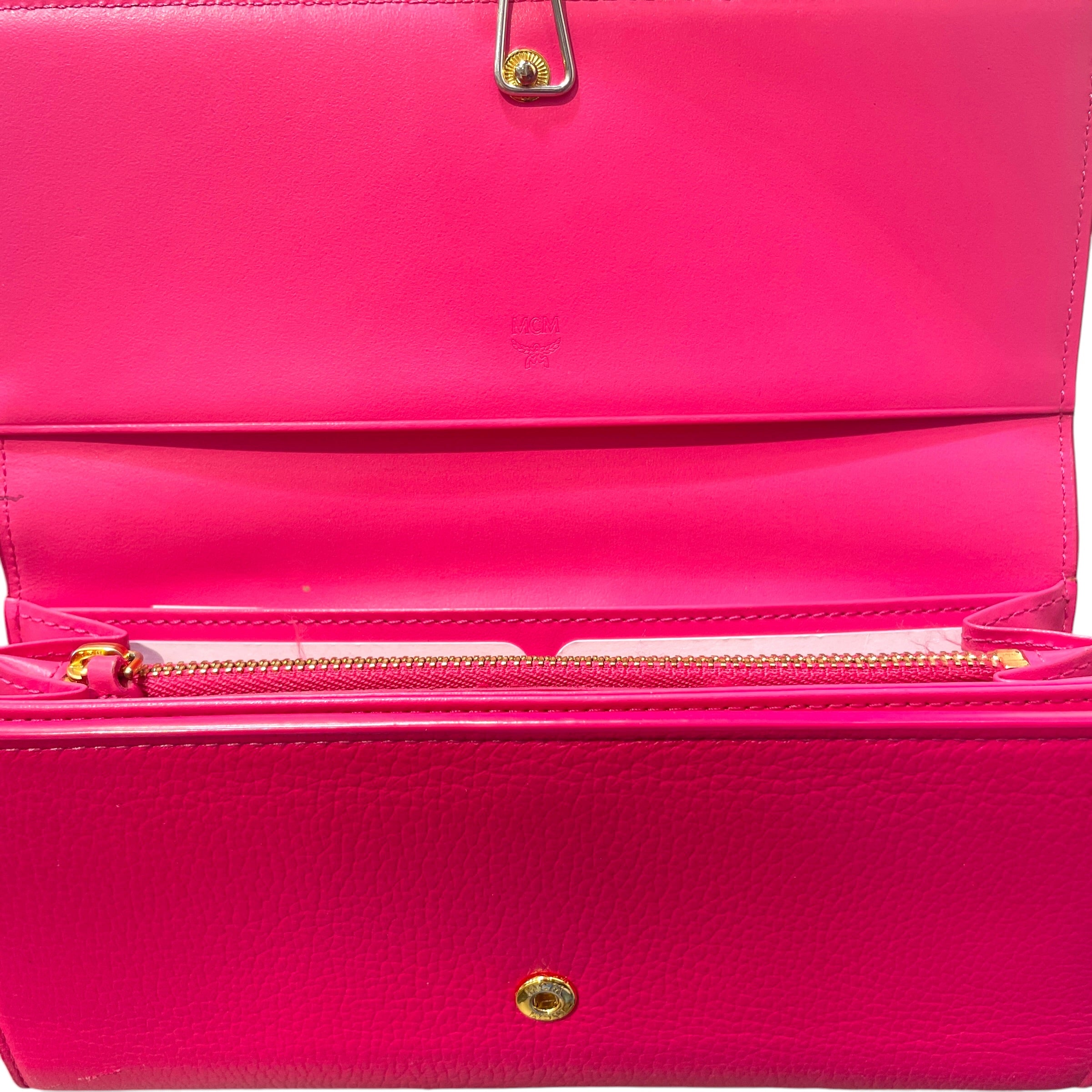 MCM/Long Wallet/Leather/PNK/L's/Continental view 3