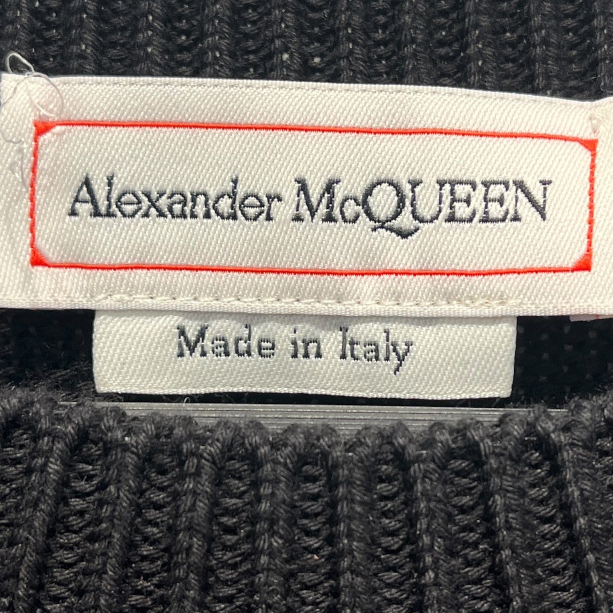 Alexander McQueen/Sweater/L/Cotton/BLK/BIG LOGO view 3