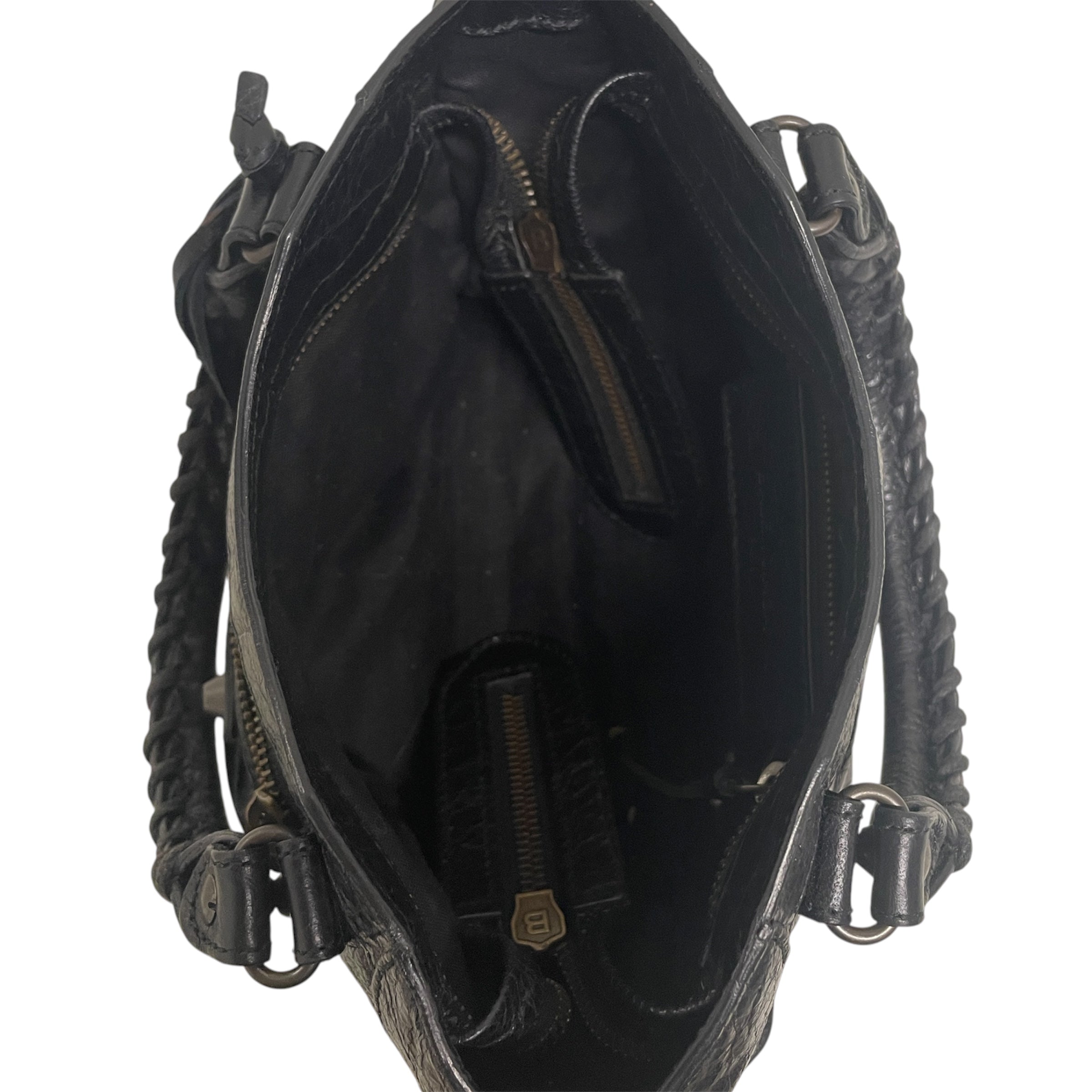 BALENCIAGA/Bag/Leather/BLK/MIRROR ATTACH SMALL CITY view 4