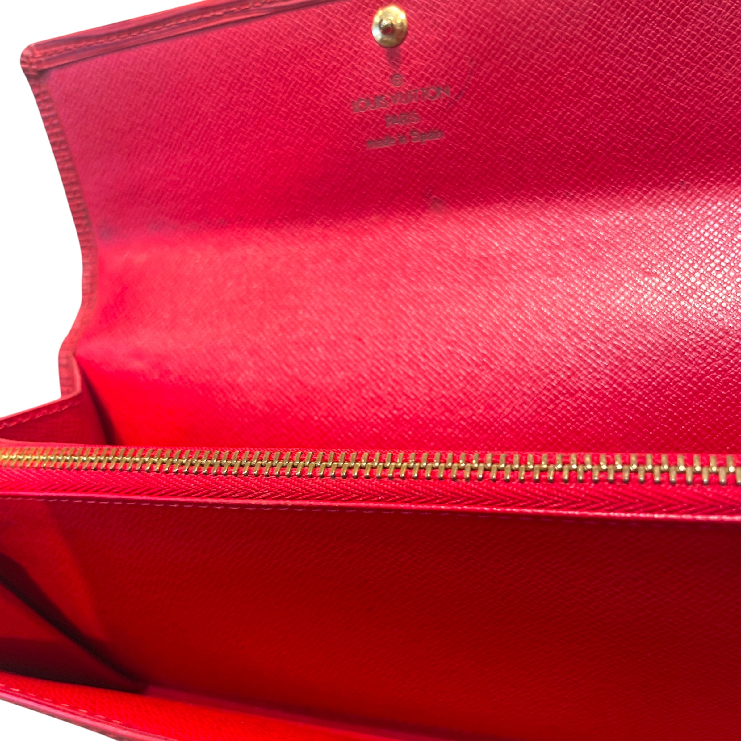 LOUIS VUITTON/Wallet/Leather/RED/L's/Epi LEather Sarah view 3