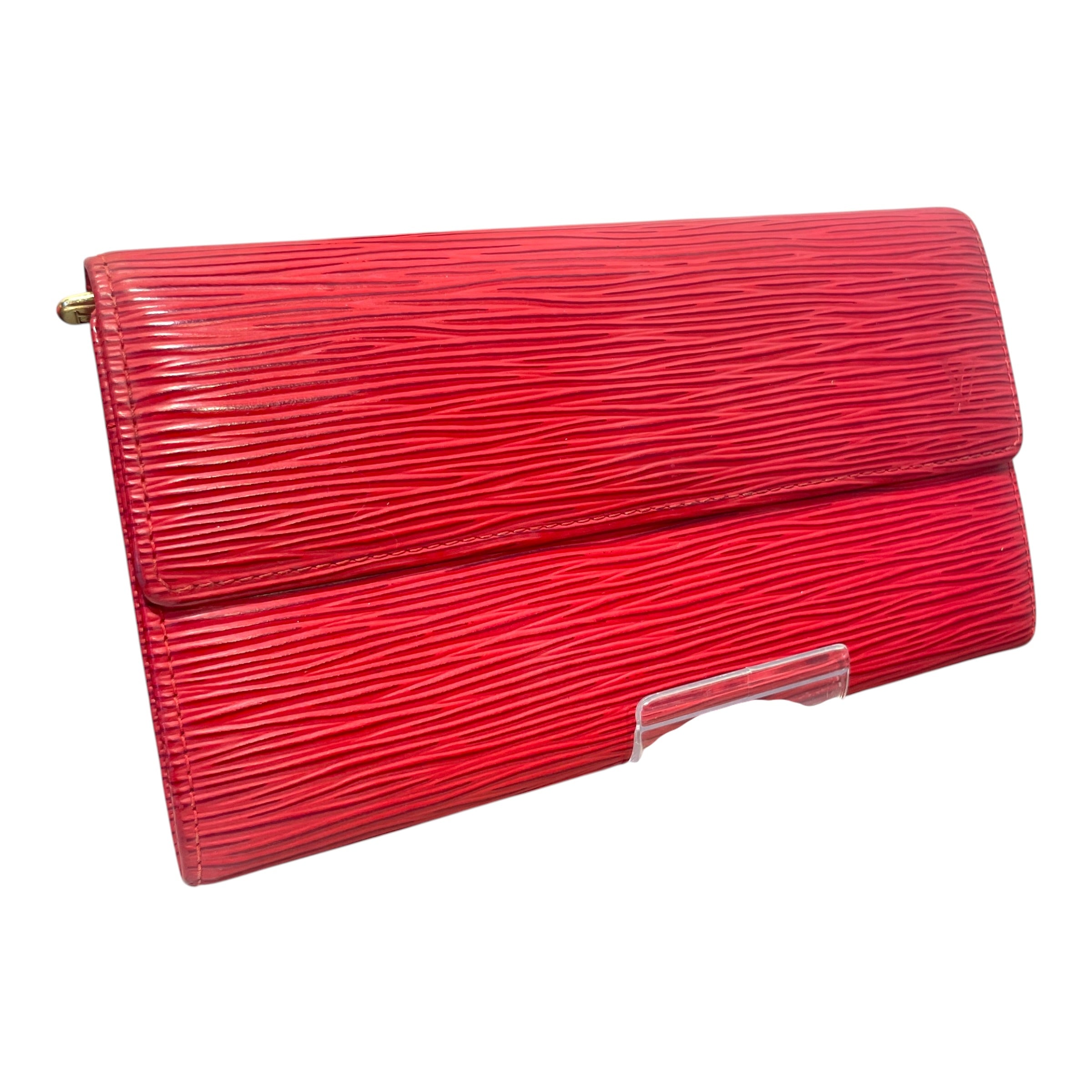 LOUIS VUITTON/Wallet/Leather/RED/L's/Epi LEather Sarah view 1