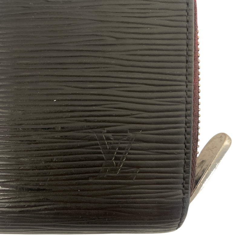 LOUIS VUITTON/Bifold Wallet/Leather/BLK/Q