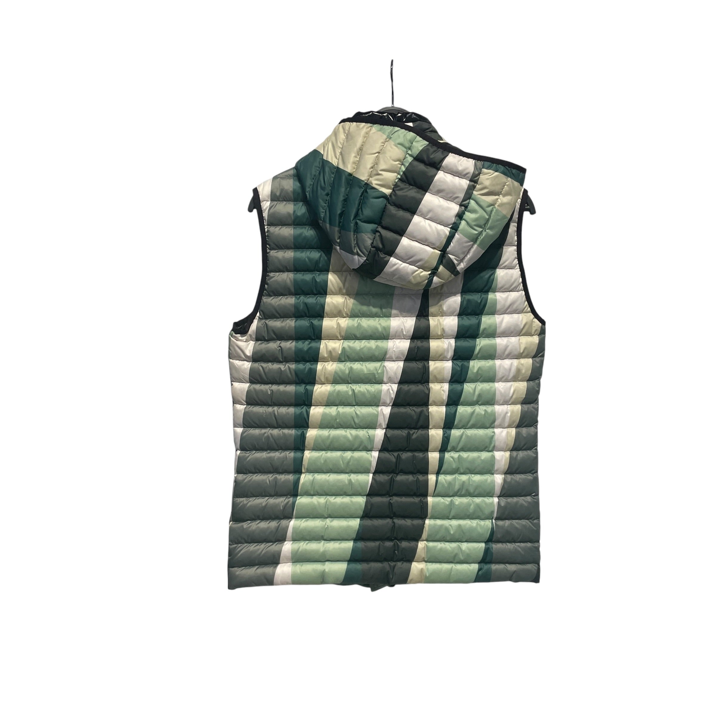 MOOSE KNUCKLES/Vest/S/Cotton/GRN/STRIPPED PUFFER VEST view 1