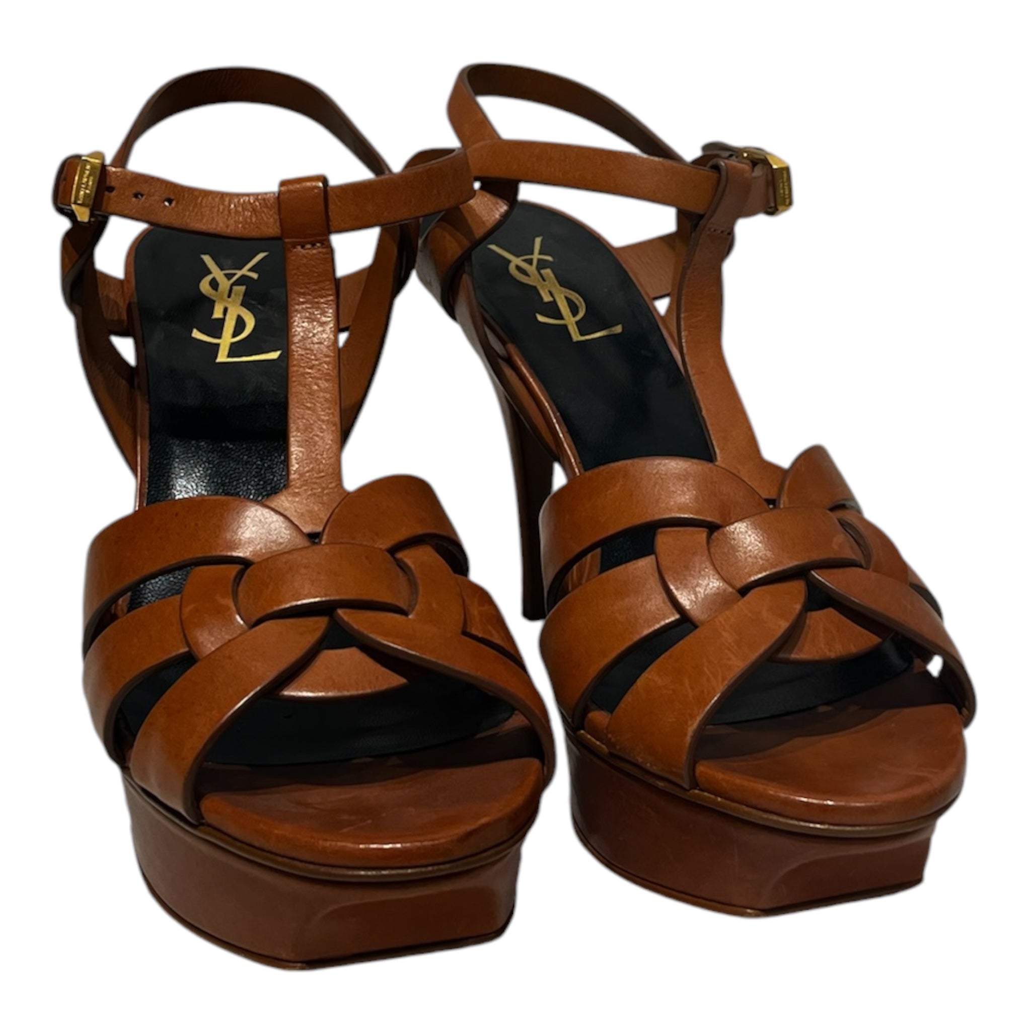YVES SAINT LAURENT/Heels/EU 39/Leather/CML/PLATFORM HEELS view 1