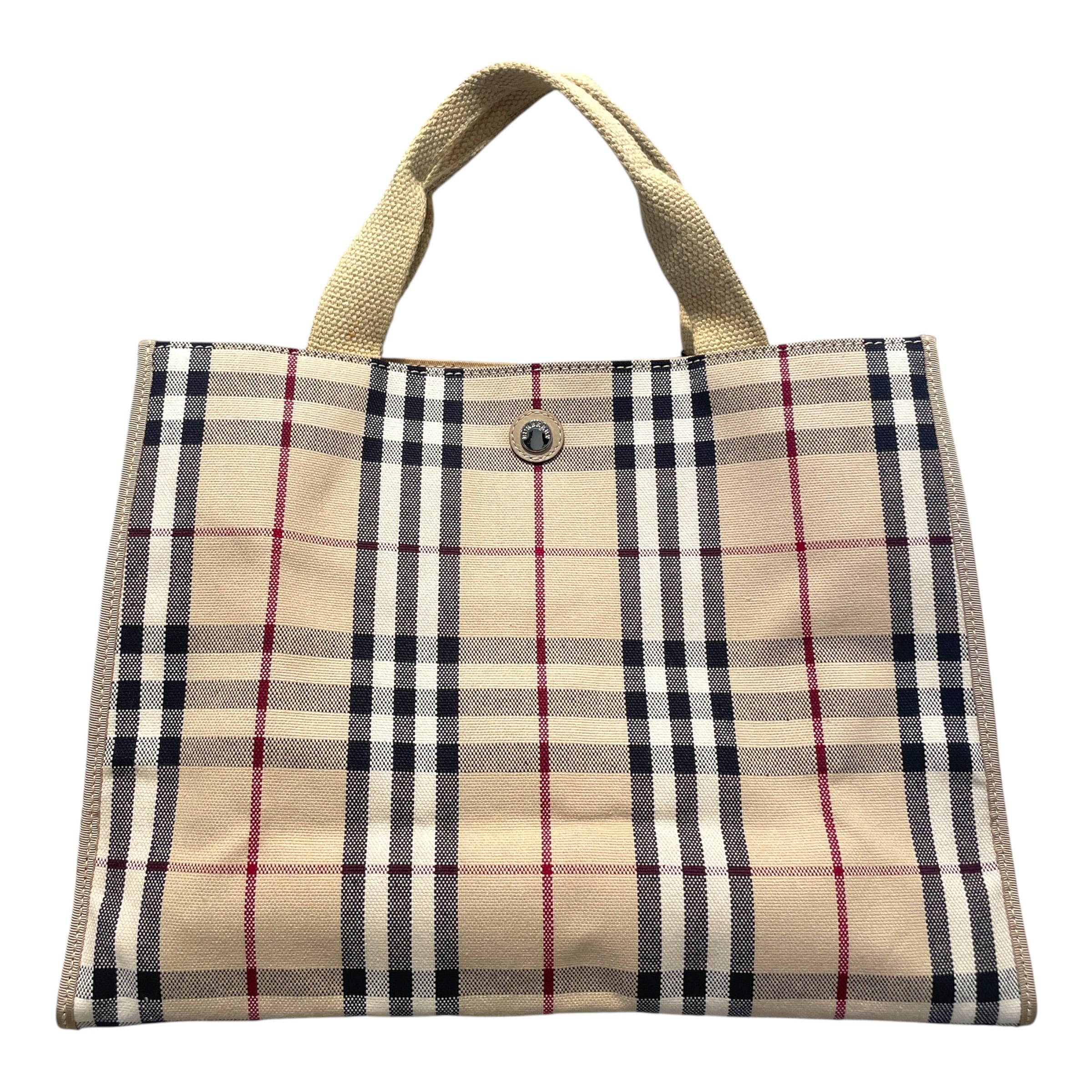 BURBERRY/Tote Bag/Stripe/Cotton/MLT/Nova Check Tote view 1
