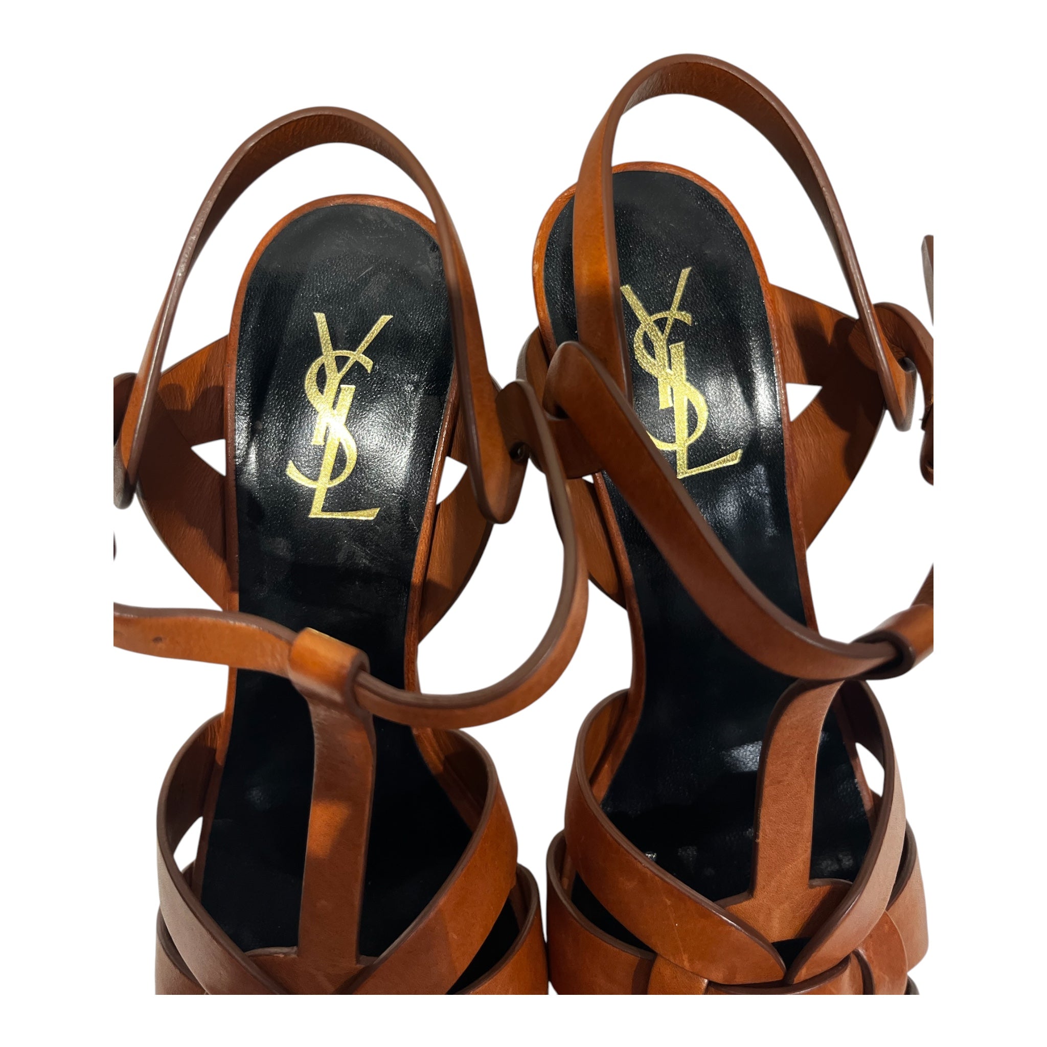 YVES SAINT LAURENT/Heels/EU 39/Leather/CML/PLATFORM HEELS view 3