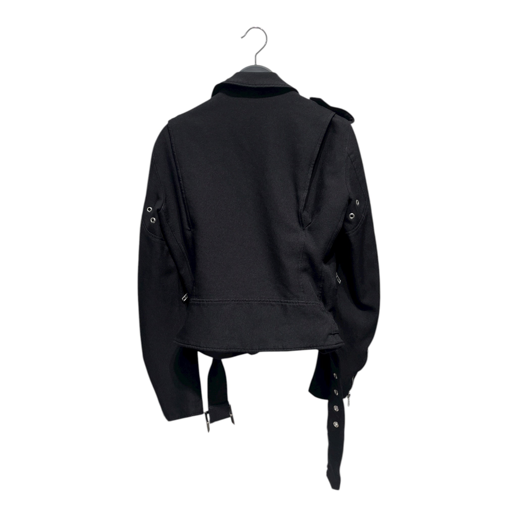 BLACK COMME des GARCONS/Jacket/XS/Polyester/BLK/Double Breasted/gothic leather jacket style, view 2