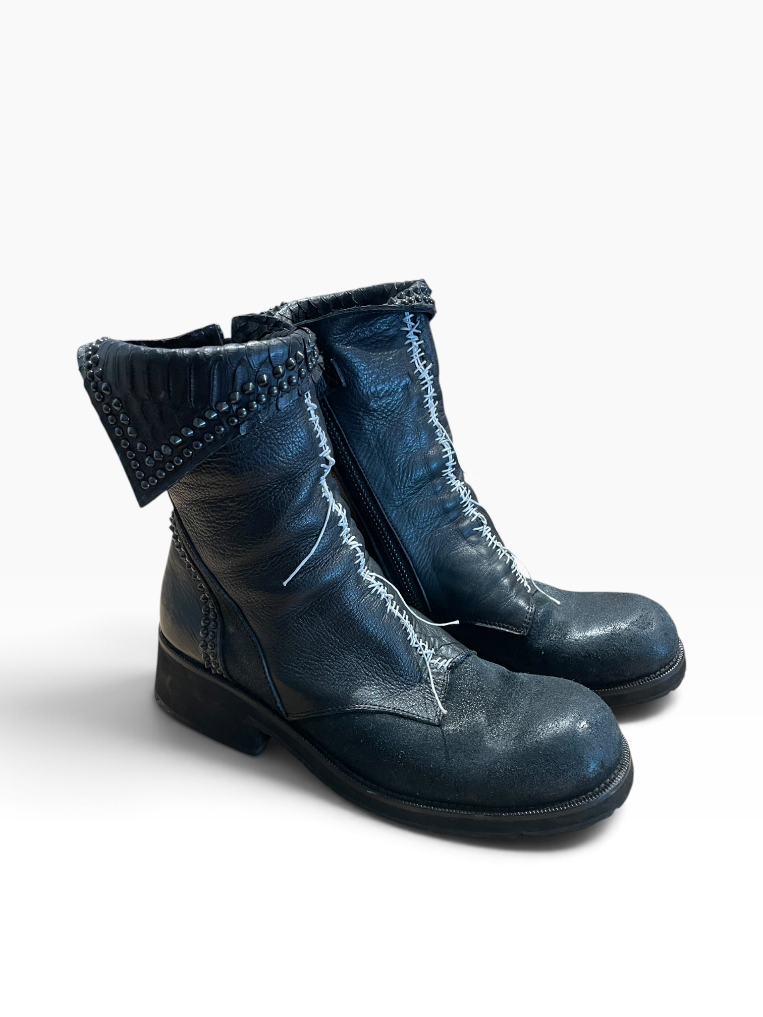KMRii/Boots/US 9/Leather/BLK/KMRII CRUSH BOOT BLK PYTHON view 1
