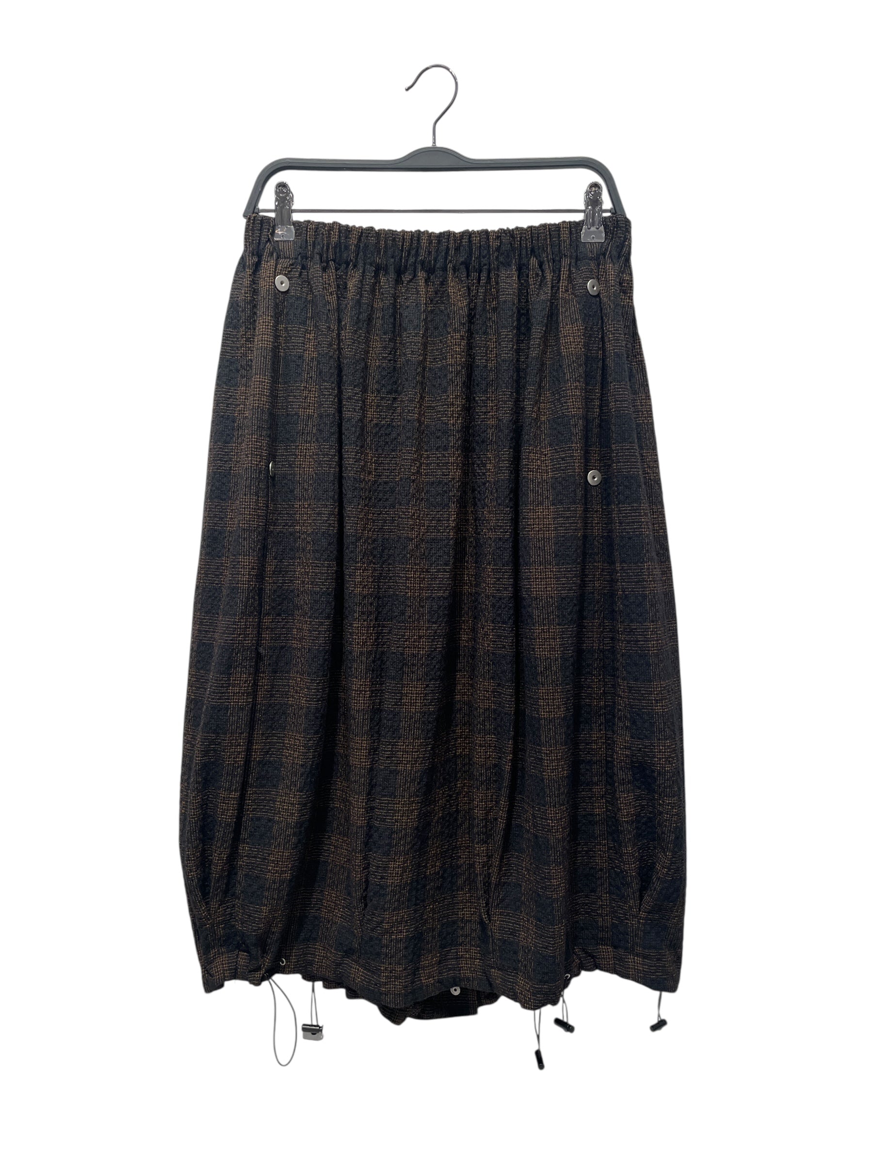 OMAR AFRIDI/Long Skirt/Plaid/Wool/BRW/ view 1