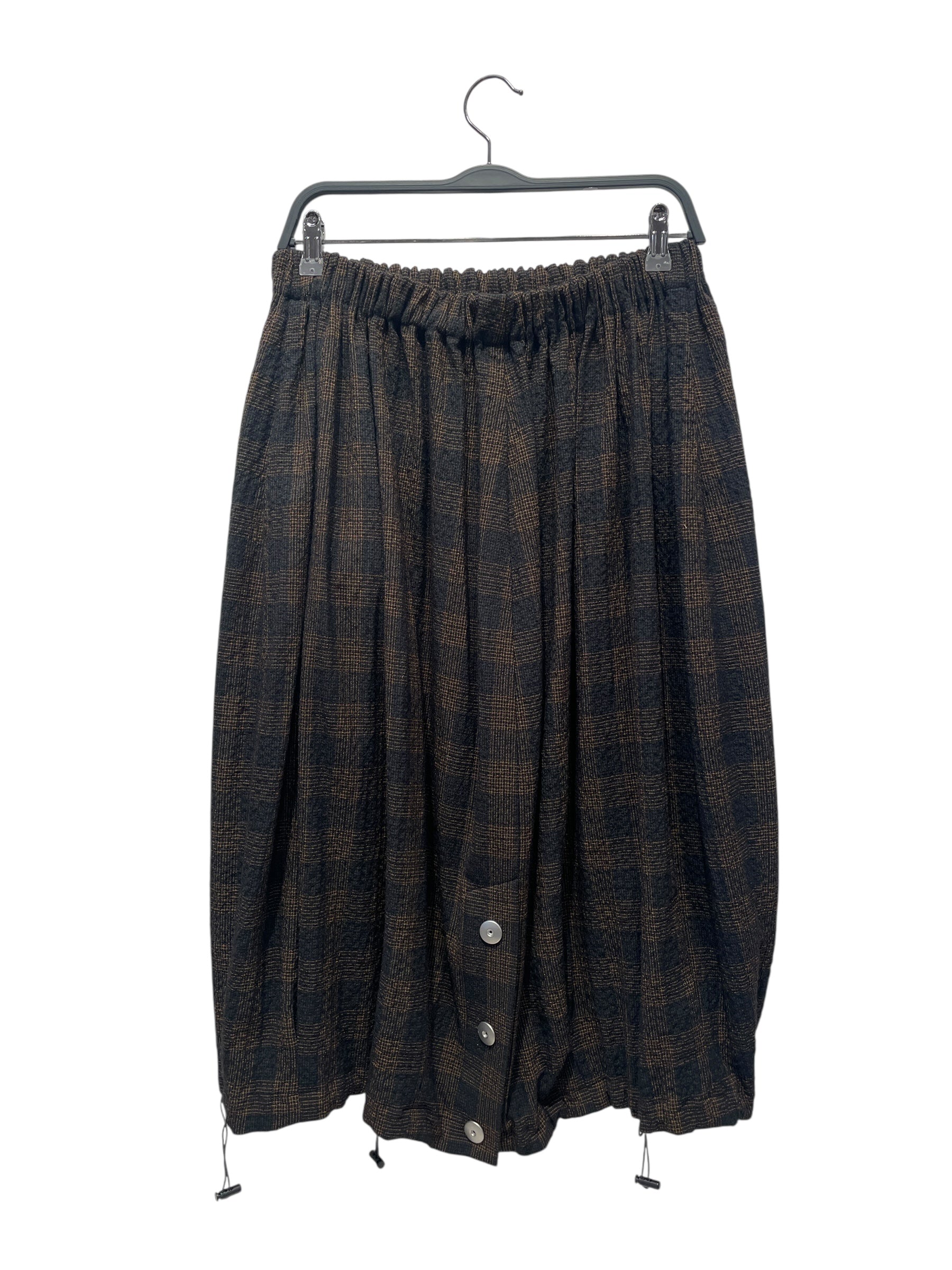 OMAR AFRIDI/Long Skirt/Plaid/Wool/BRW/ view 2