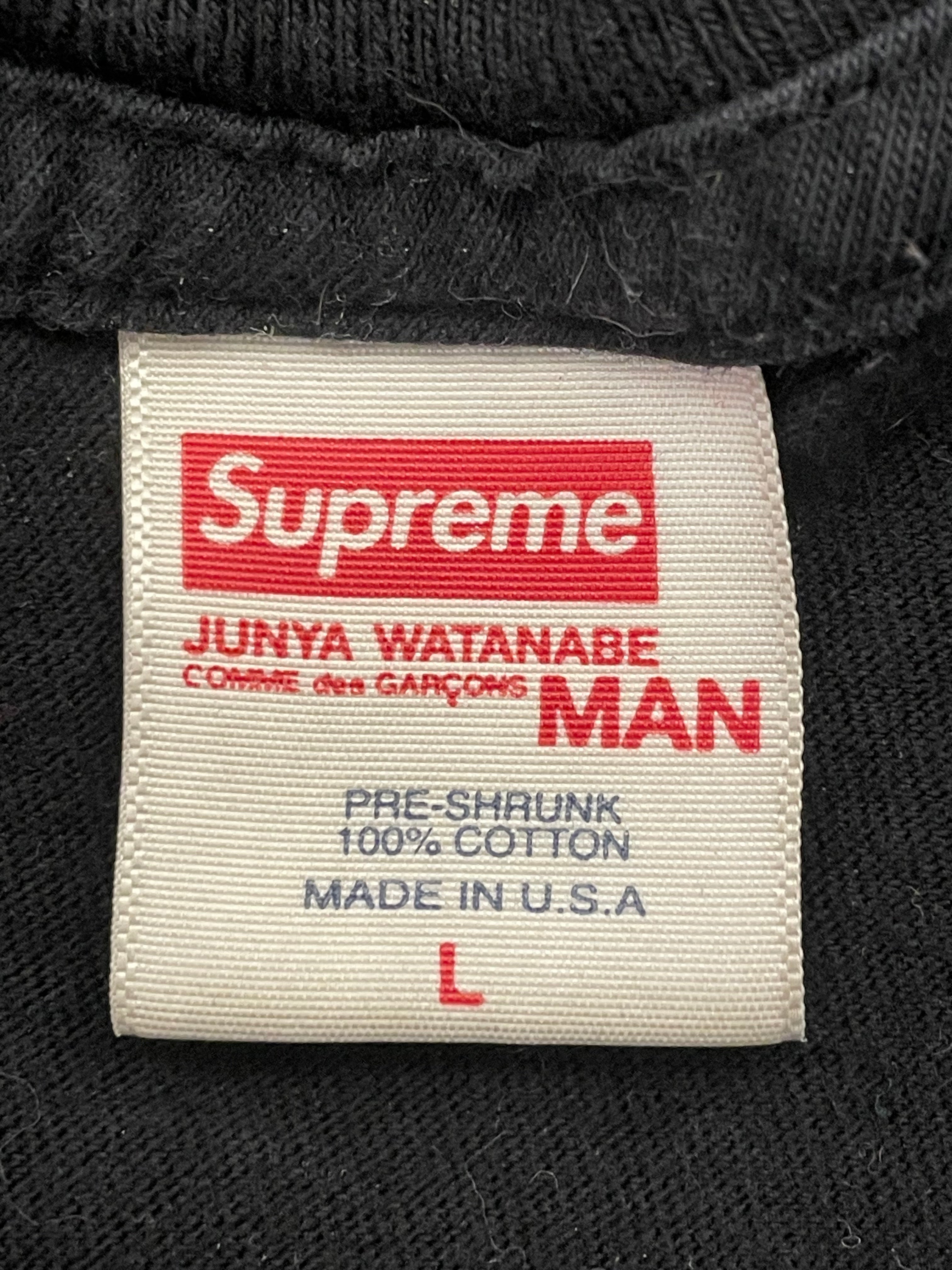Supreme/JUNYA WATANABE COMME des GARCONS/T-Shirt/L/Cotton/BLK/BUGSEX view 3