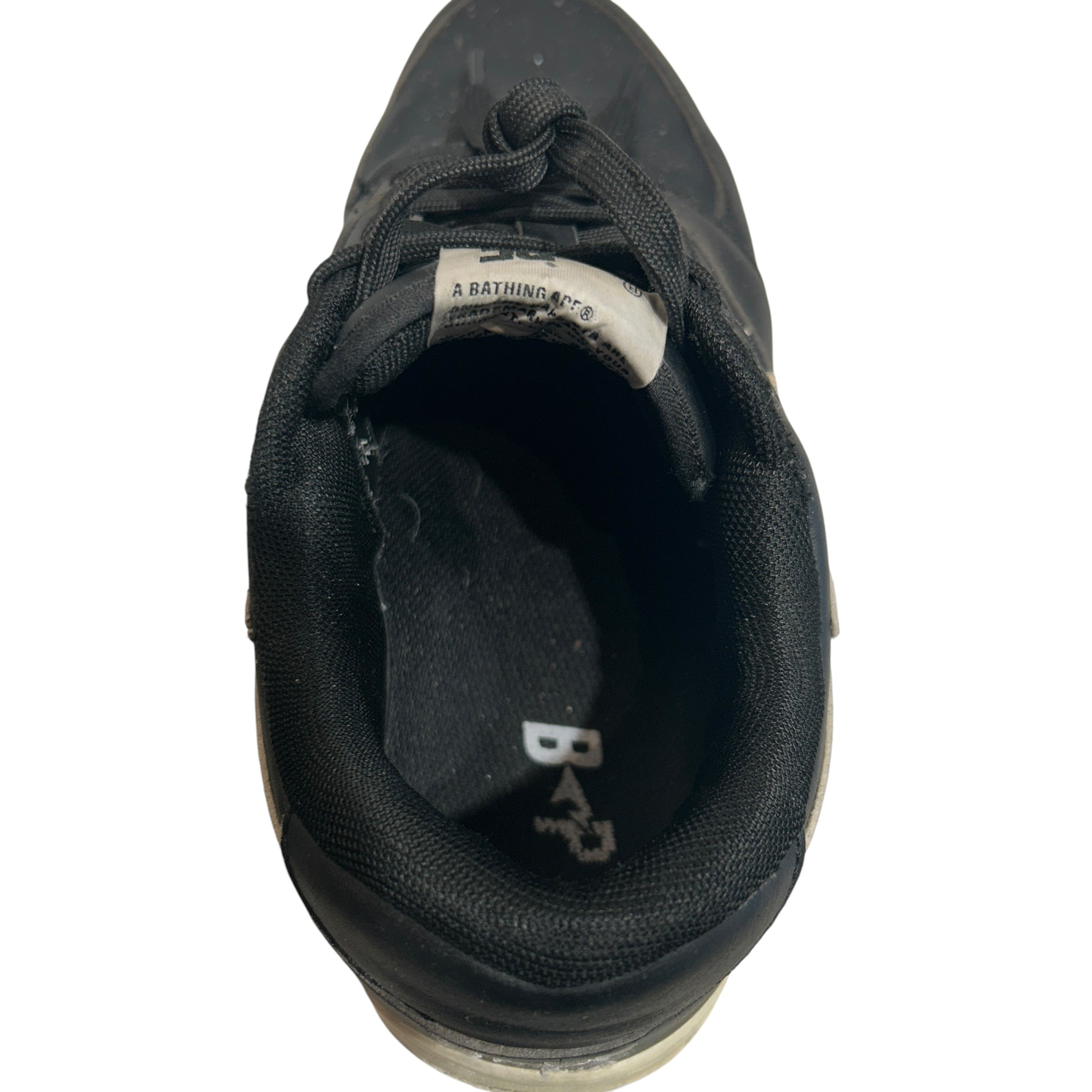 A BATHING APE/Low-Sneakers/US 9/Leather/BLK/BAPE STA view 3