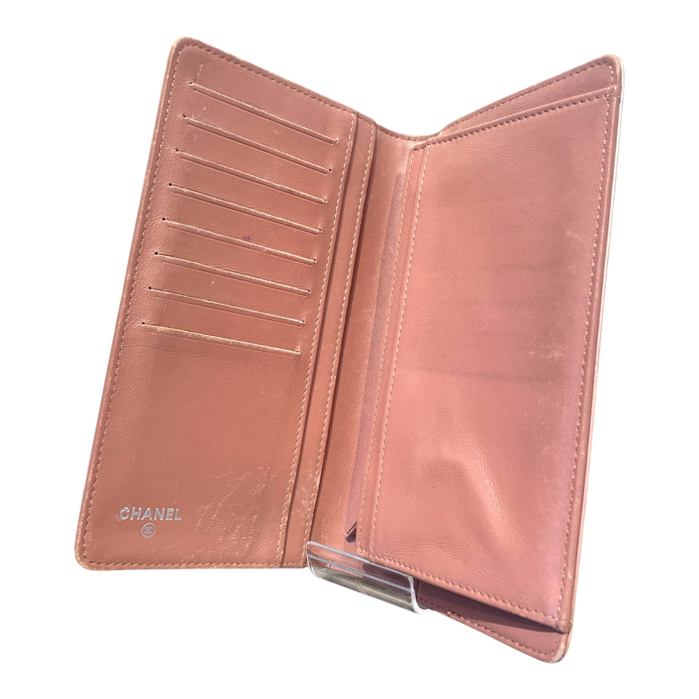 CHANEL/Bifold Wallet/Leather/PNK/L's/Boy WAllet view 2