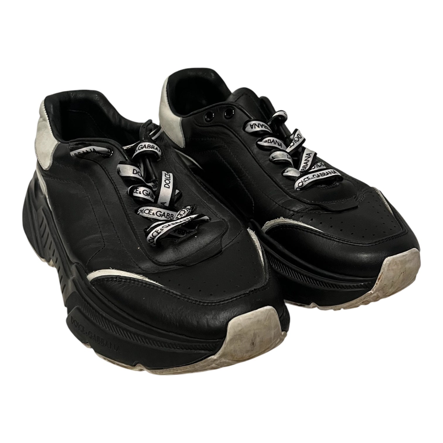DOLCE&GABBANA/Low-Sneakers/US 9.5/Leather/BLK/ view 1