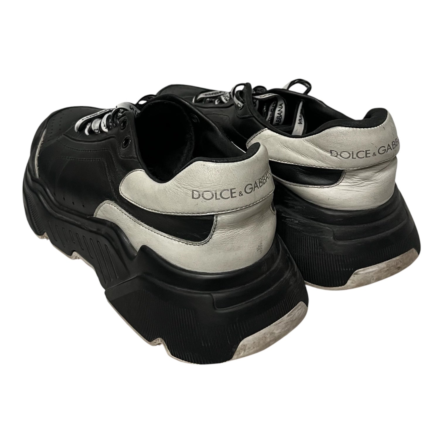 DOLCE&GABBANA/Low-Sneakers/US 9.5/Leather/BLK/ view 2