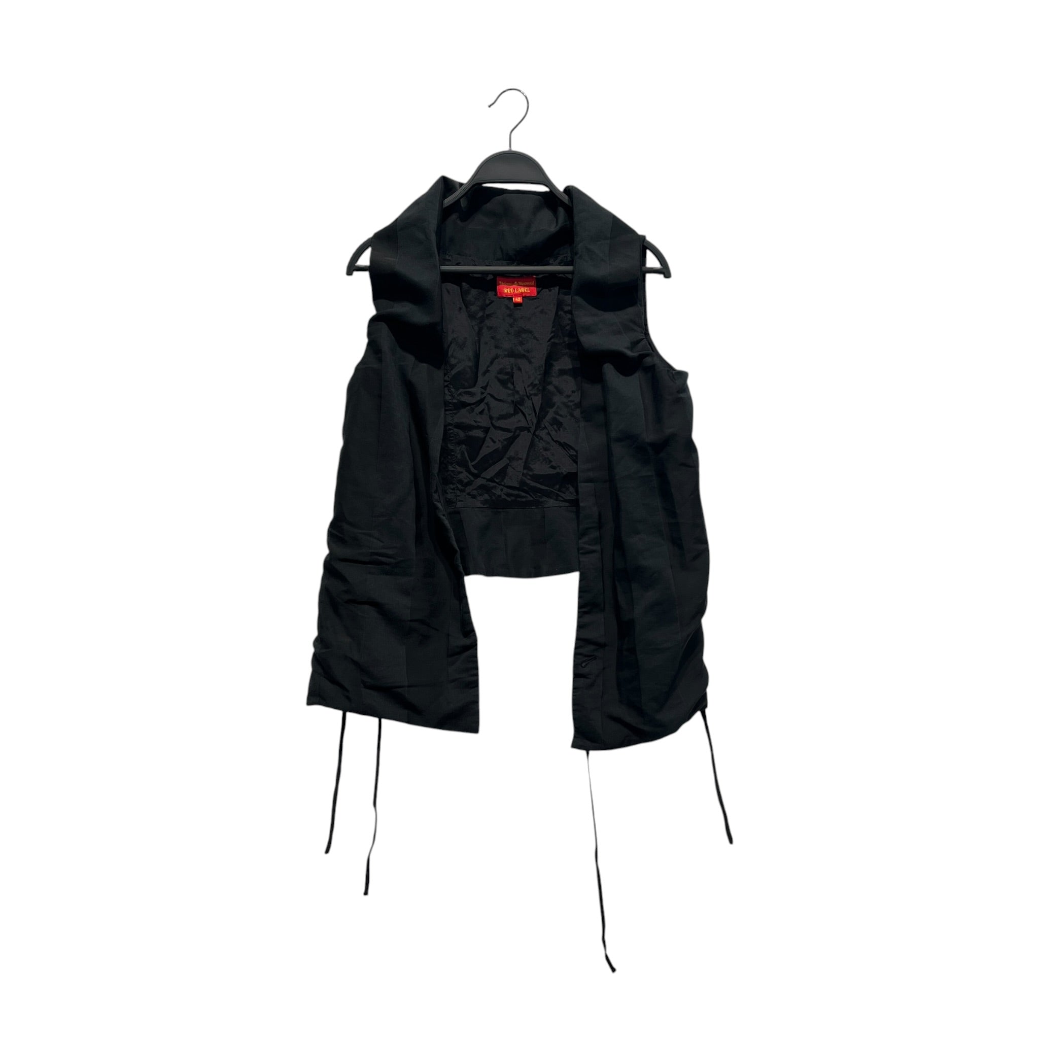 Vivienne Westwood RED LABEL/Vest/M/L/Stripe/Cotton/BLK/ASYM TIE VEST view 1