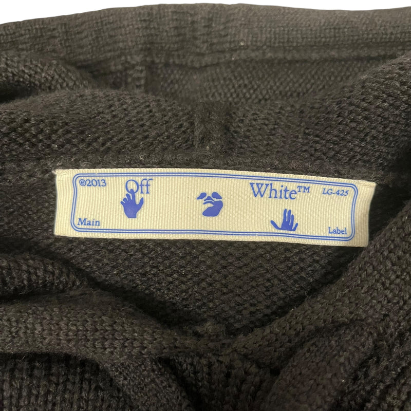 OFF-WHITE/Hoodie/XS/Cotton/BLK/