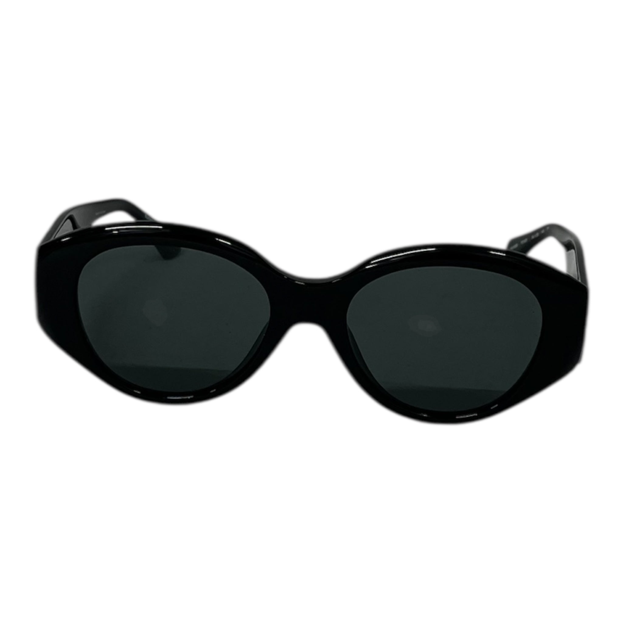 OFF-WHITE/Sunglasses/Plastic/BLK/white X on arms/ oval frame view 1