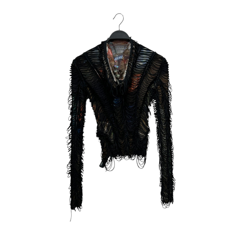 Jean Paul Gaultier/Hoodie/S/All Over Print/Polyester/MLT/SLASHING CITY PRINT HOODIE