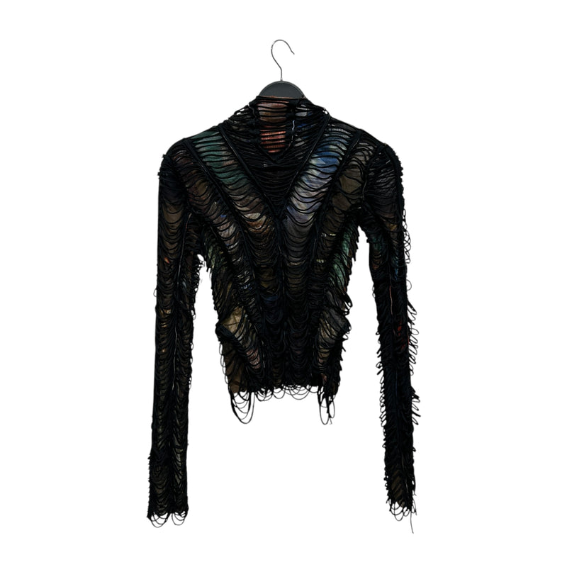 Jean Paul Gaultier/Hoodie/S/All Over Print/Polyester/MLT/SLASHING CITY PRINT HOODIE