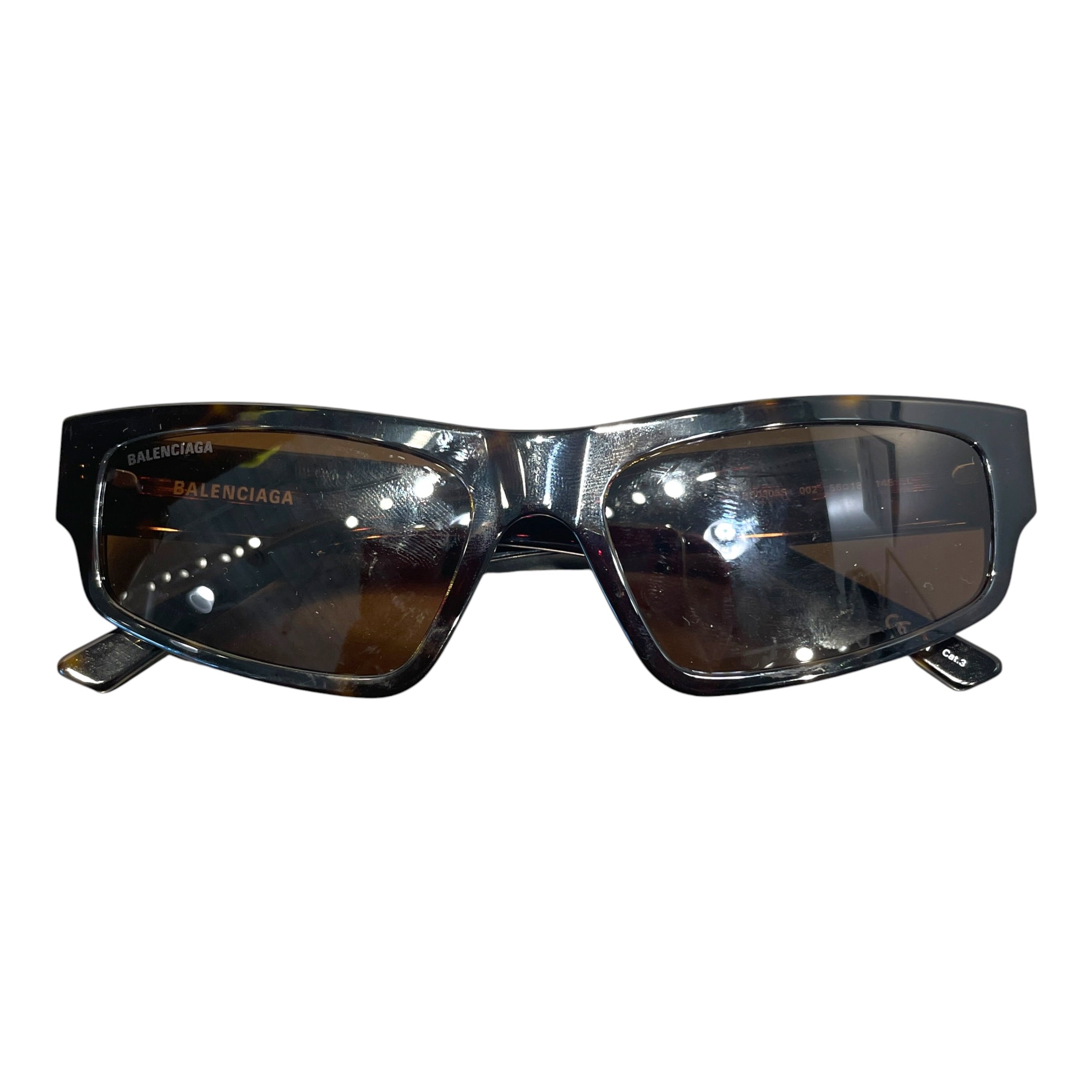 BALENCIAGA/Sunglasses/Tortoiseshell Pattern/BRW/M's/ view 2