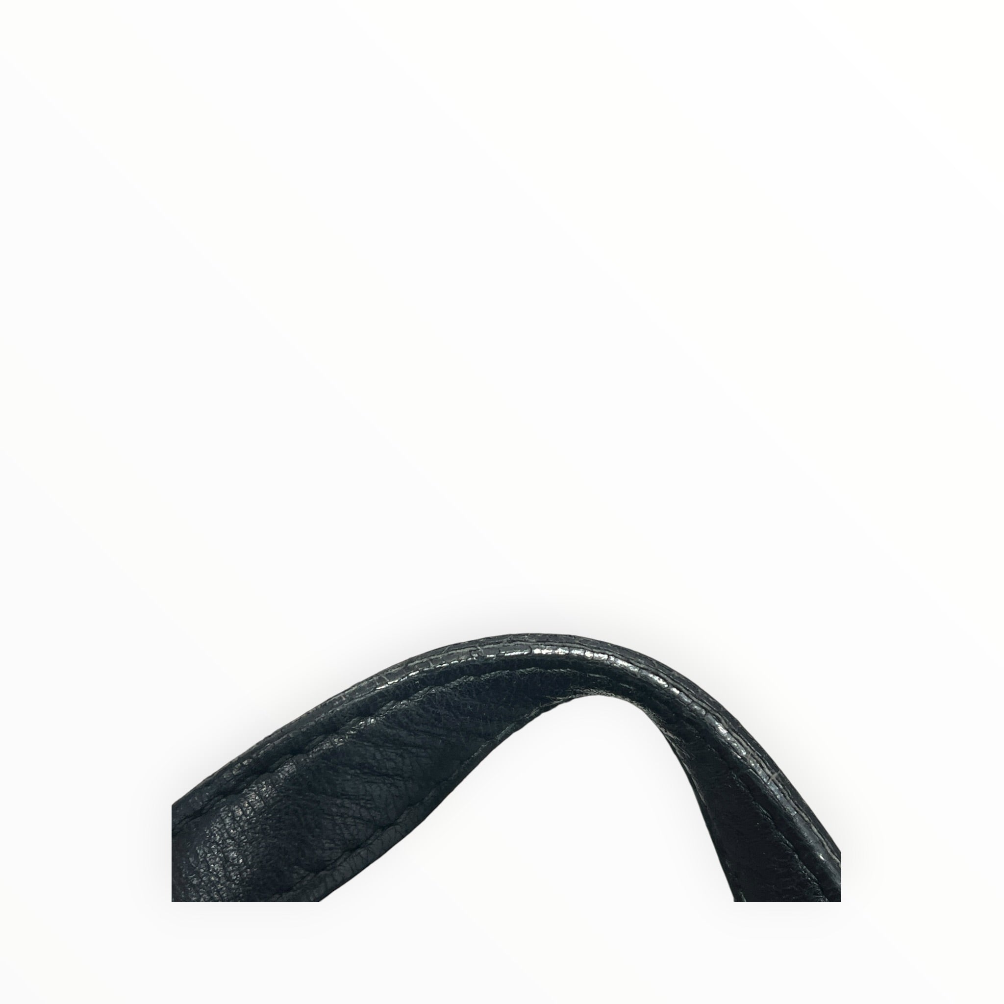 BOTTEGA VENETA/Tote Bag/Leather/BLK/cesto view 7