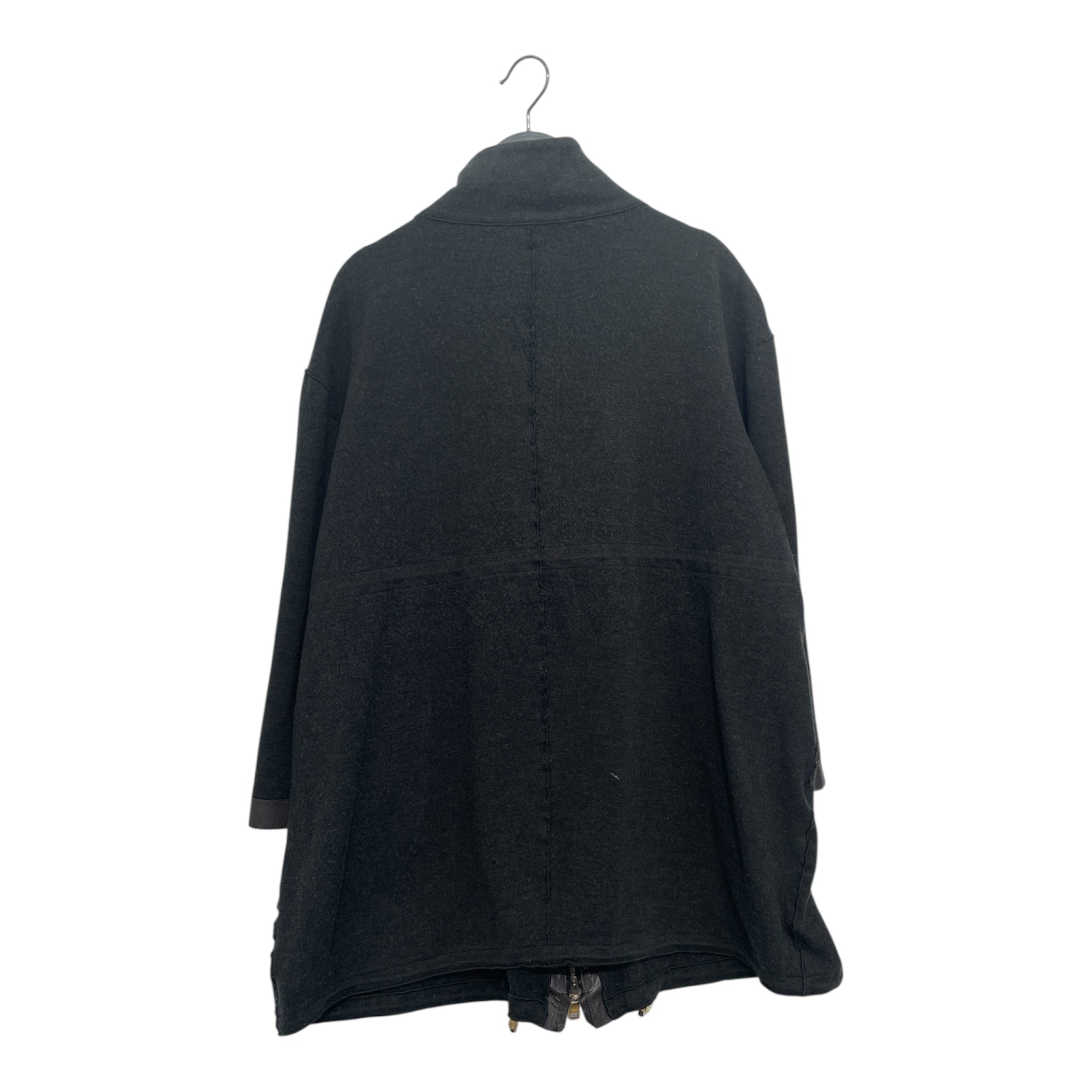 Salvatore Ferragamo/Jacket/38/GRY/BRWN LTHR GOLD HDW view 2