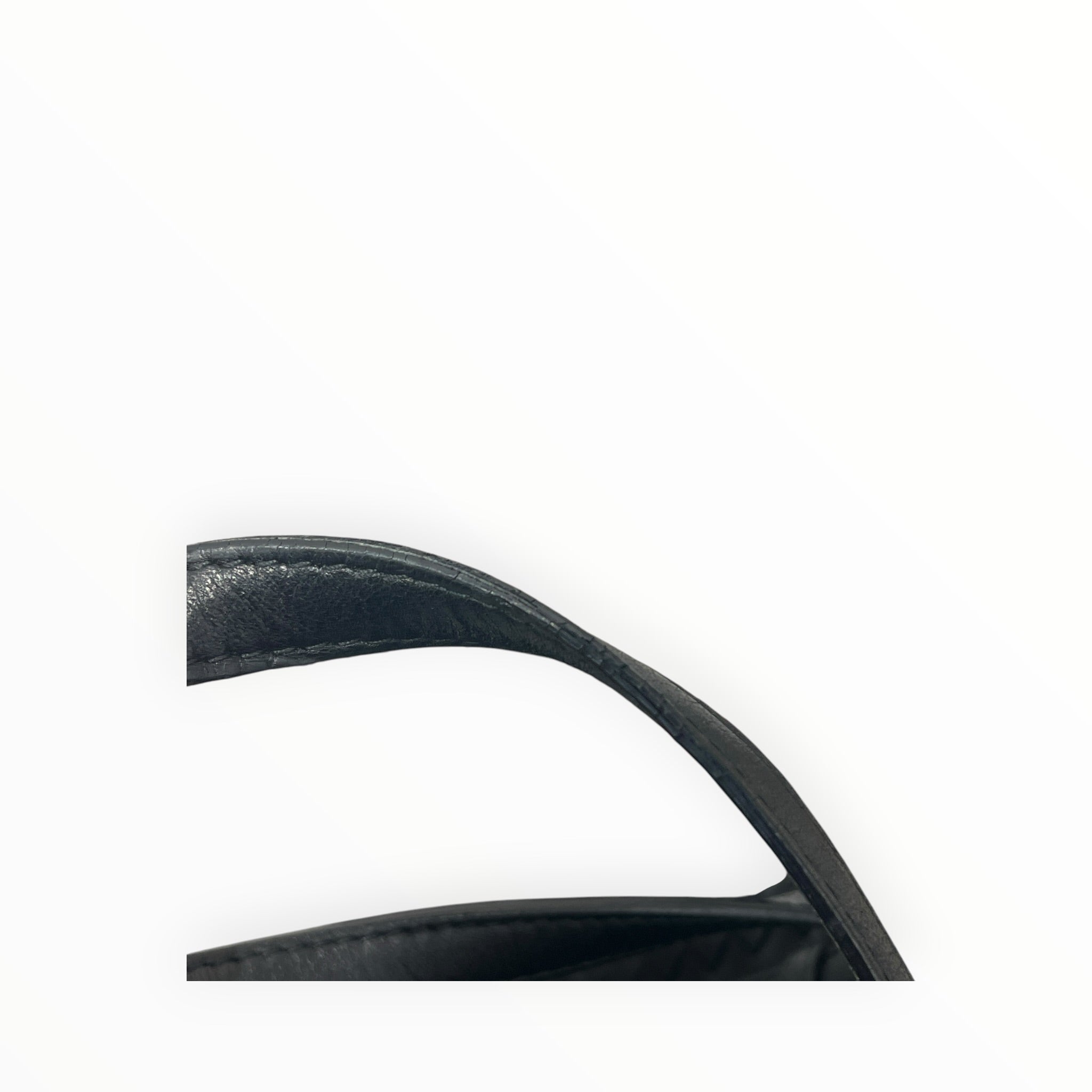 BOTTEGA VENETA/Tote Bag/Leather/BLK/cesto view 8