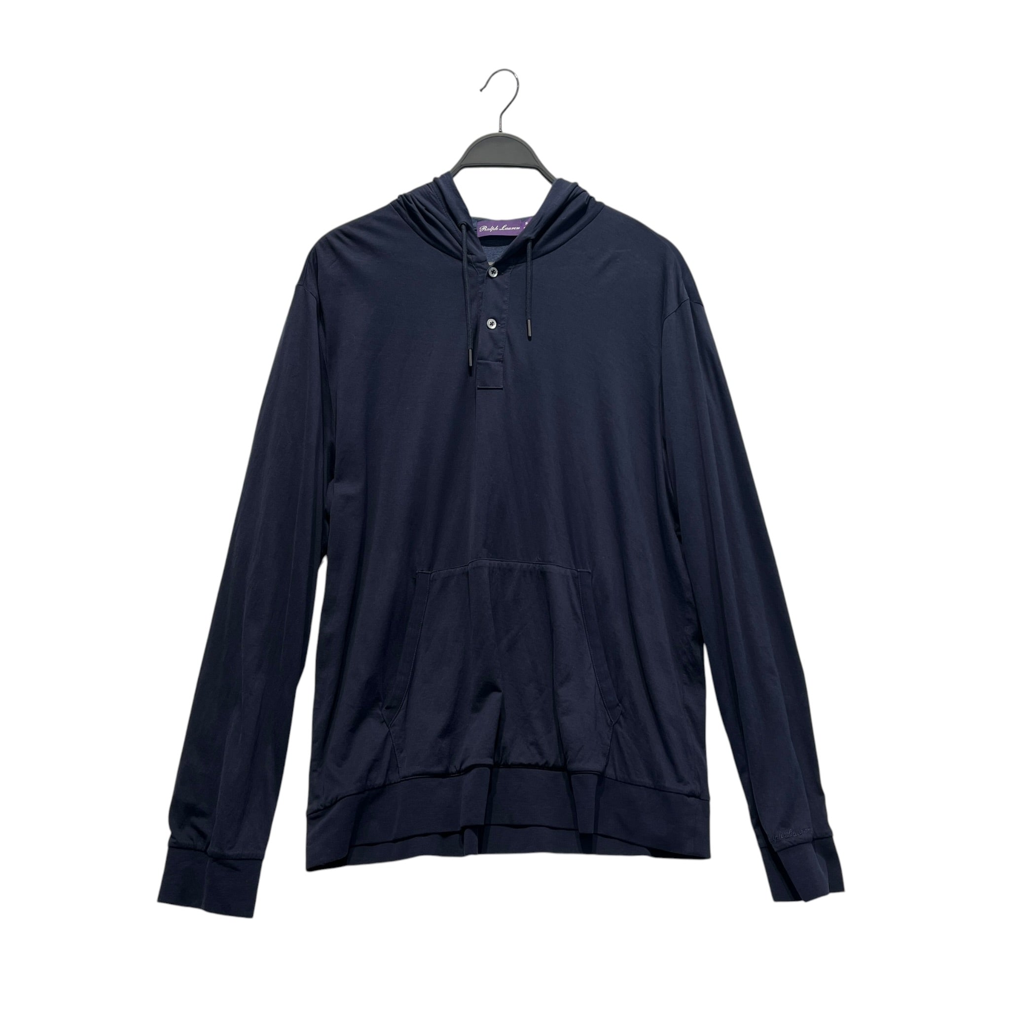 RALPH LAUREN PURPLE LABEL/Jacket/XL/Cotton/NVY/Quilted RL Purple Label Hoodie view 1