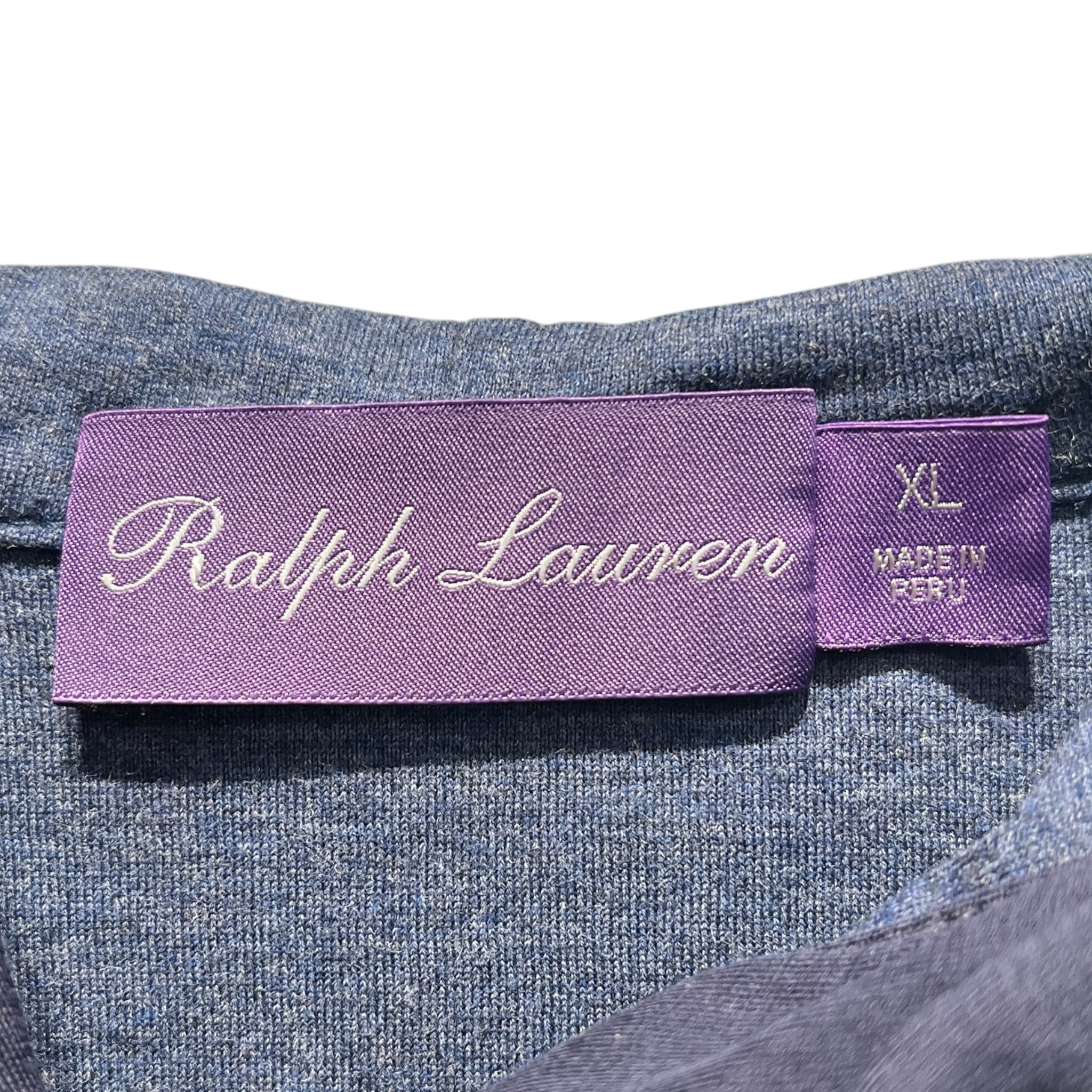 RALPH LAUREN PURPLE LABEL/Jacket/XL/Cotton/NVY/Quilted RL Purple Label Hoodie view 3